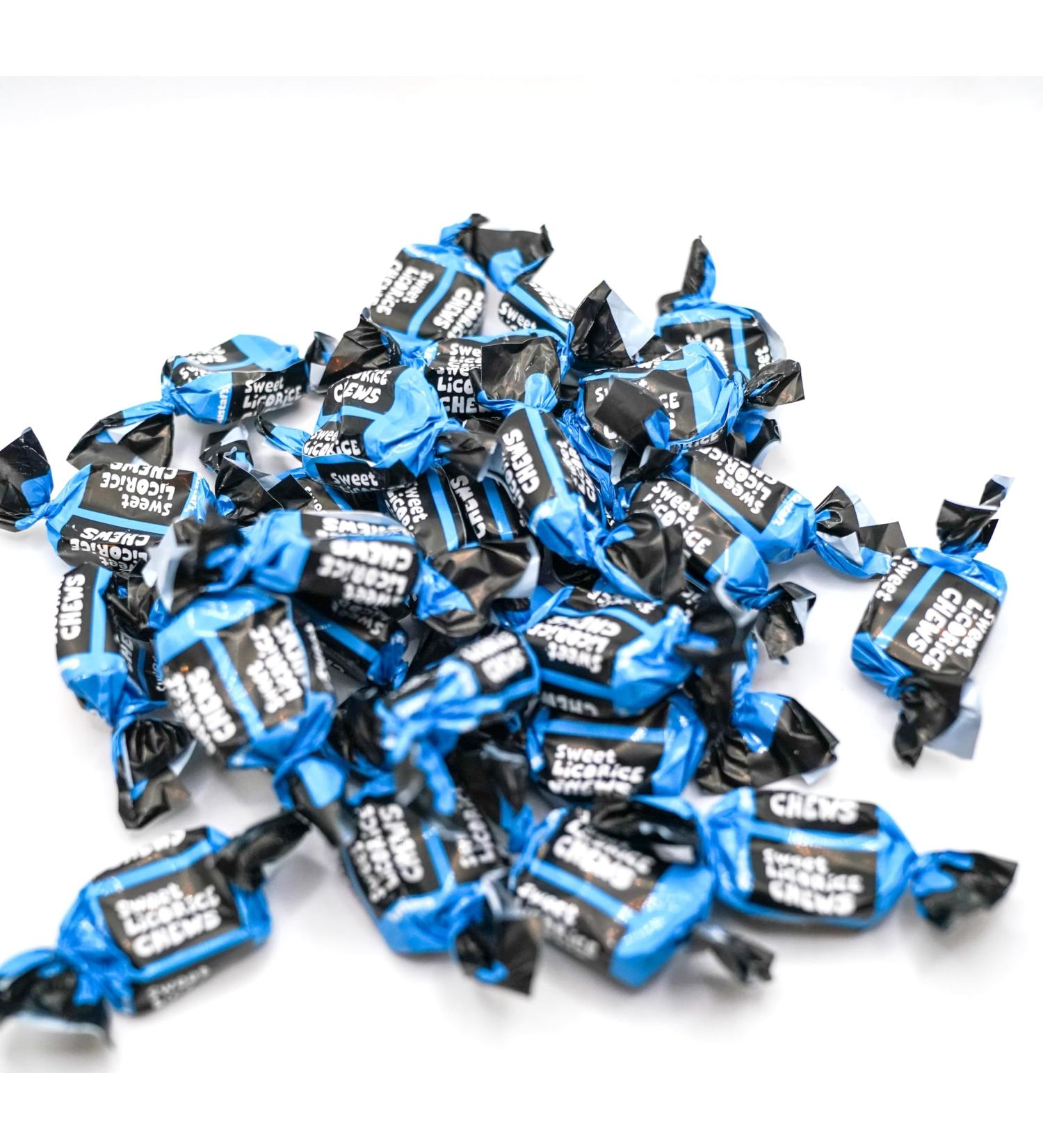 DM Sweets Licorice Toffee - 100 Soft Chewy Pieces | Delicious Indulge in Blue Creamy Treats | International Shipping Available - Buy Online on GoSupps.com