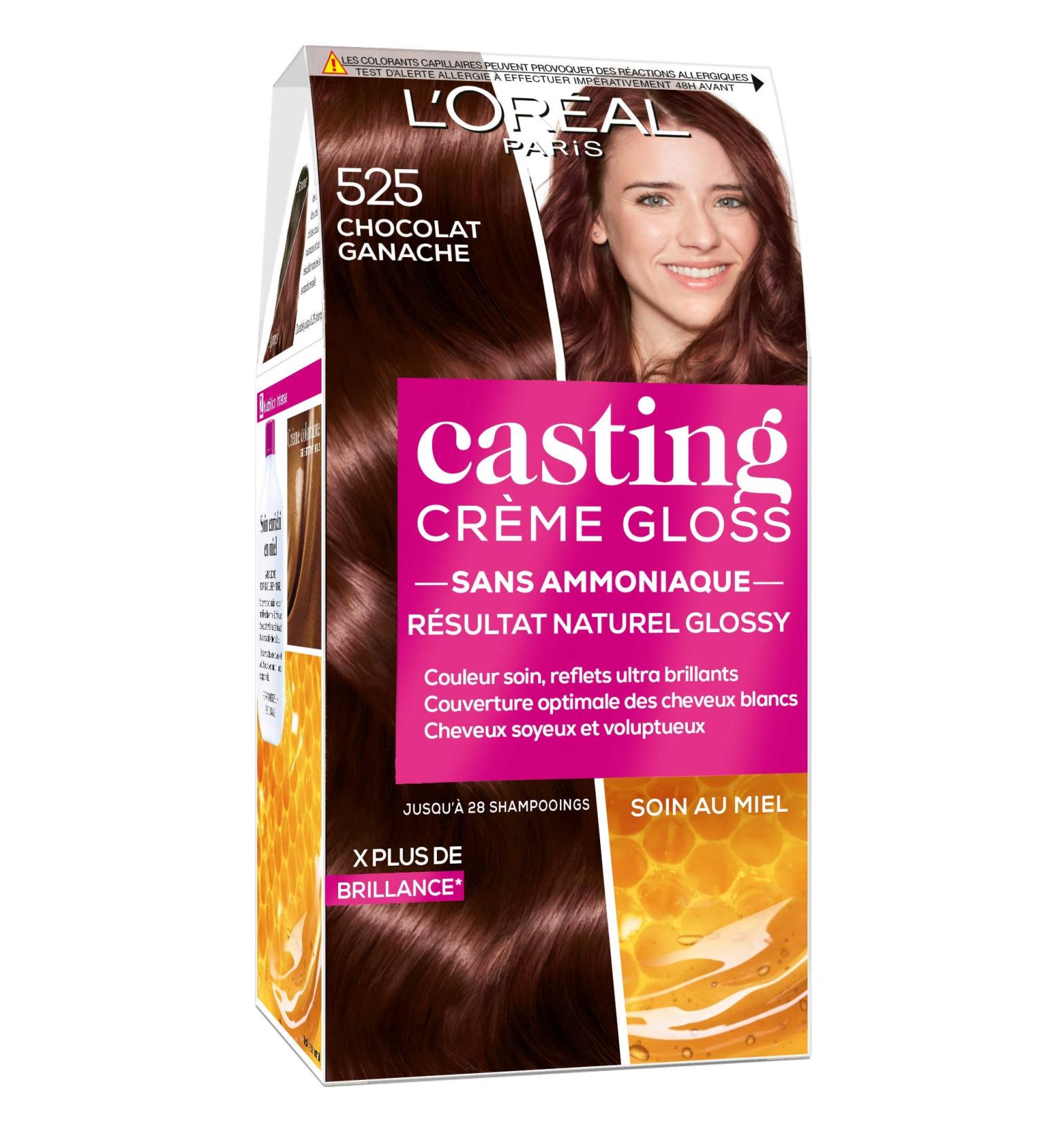 Or al Paris Casting Creme Gloss 525 Chocolat Ganache - Ammonia Free Tone on Tone Hair Color | 2 Pieces - Buy Online on GoSupps.com