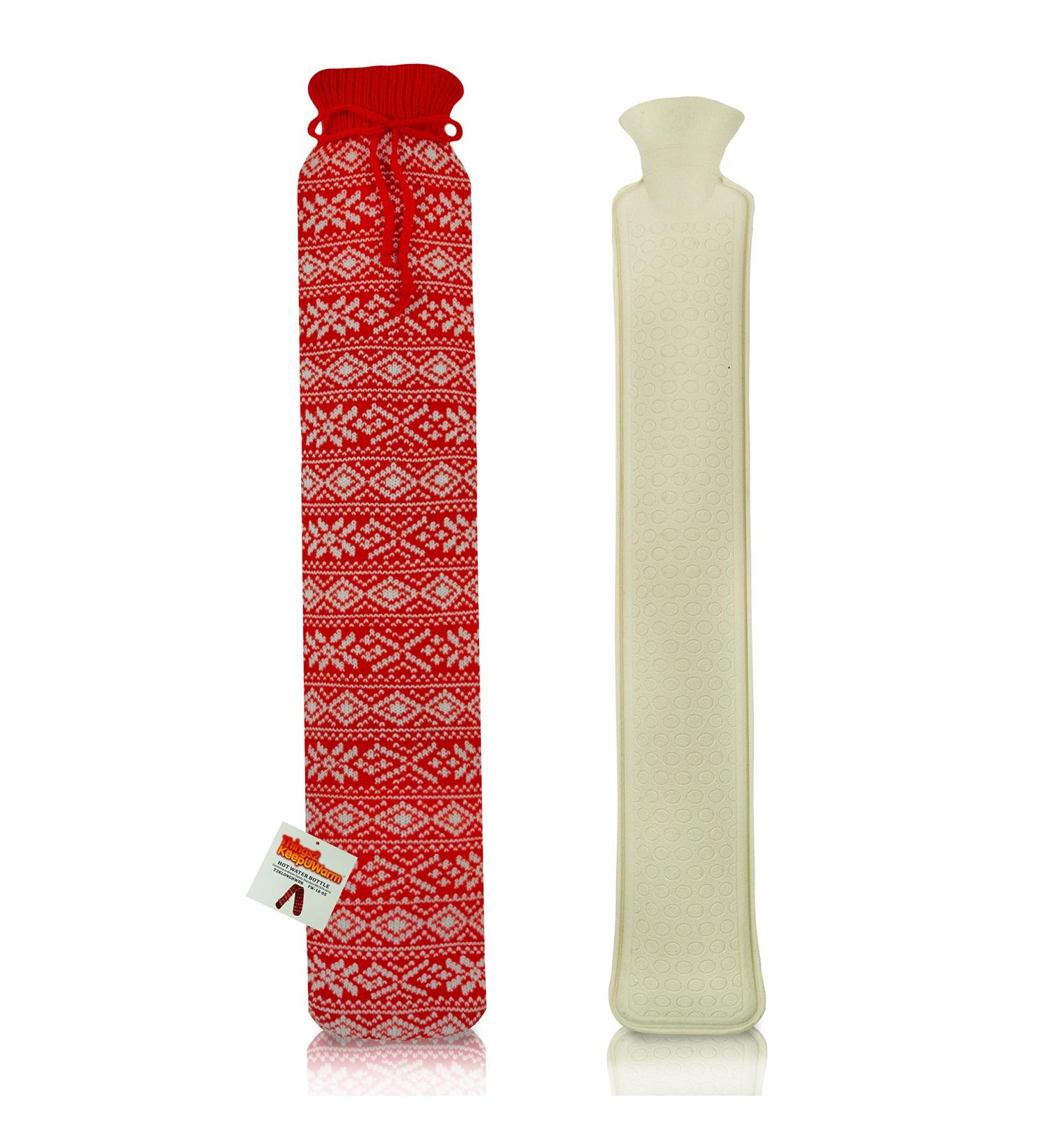 Seasonal Design Red Long Hot Water Bottle by Things2KeepUWarm - Buy Online on GoSupps.com