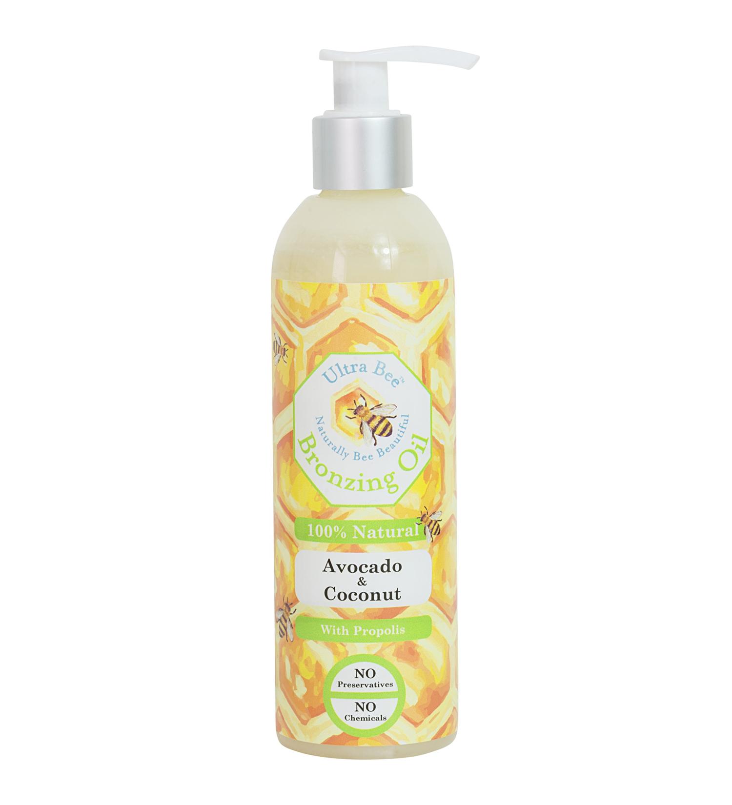 Natural Tanning Bronzing Oil Avocado & Coconut Oil 250Ml
