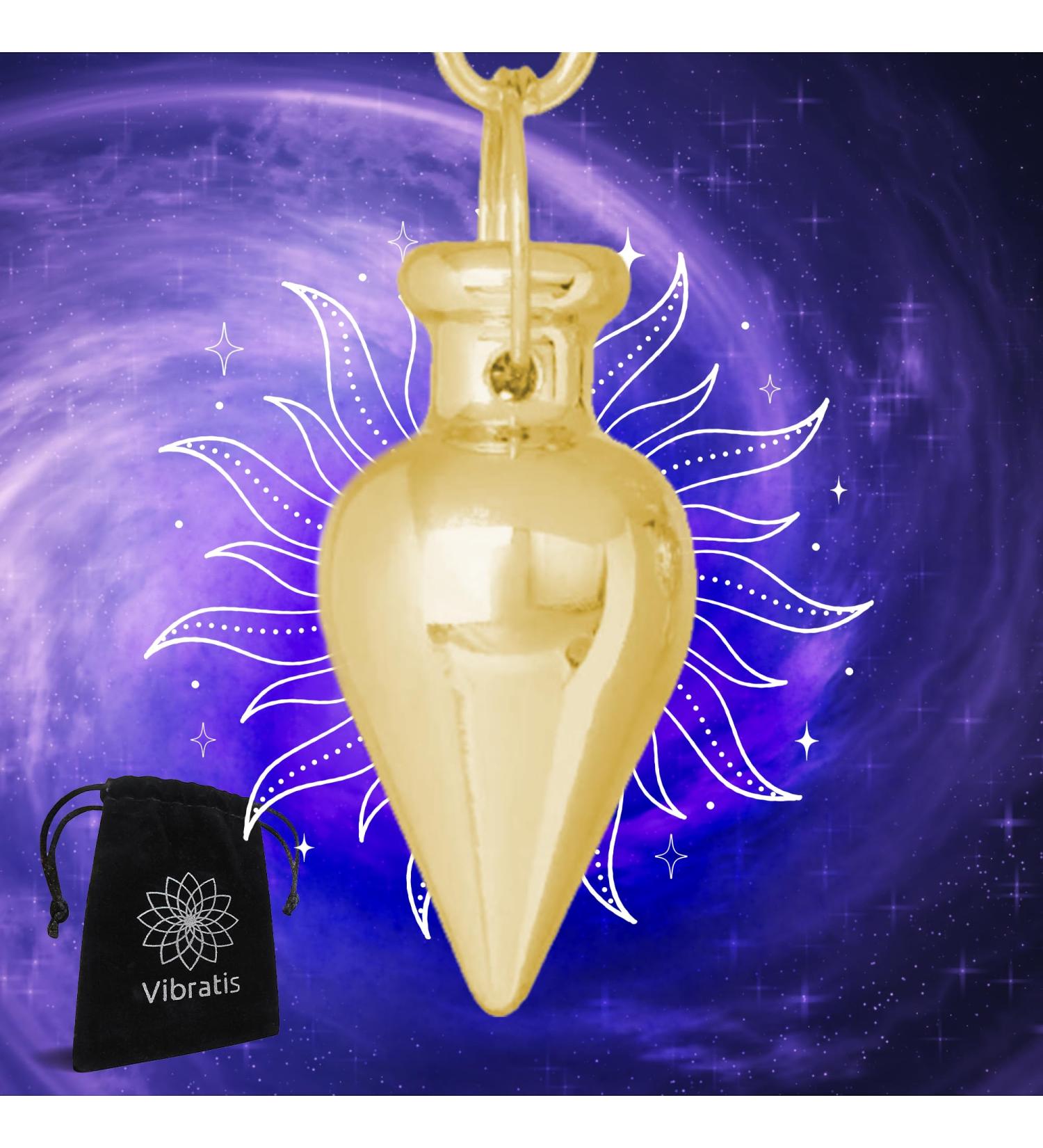 Esoteric Pendulum Golden Drop | Universal Metal Pendulum for Geobiology Reiki Divination & Radionics - Shop Now! - Buy Online on GoSupps.com