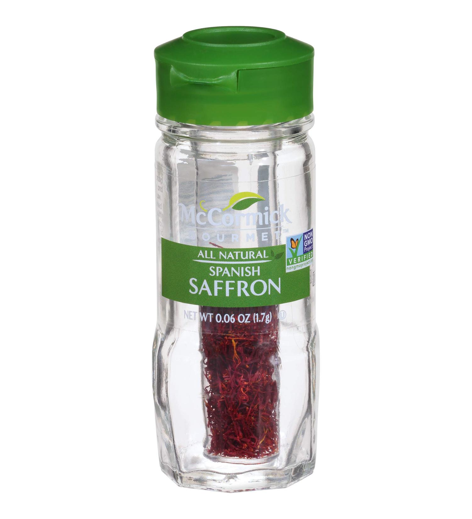McCormick Gourmet All Natural Spanish Saffron 0.06 oz - Premium Quality Spice - Buy Online on GoSupps.com