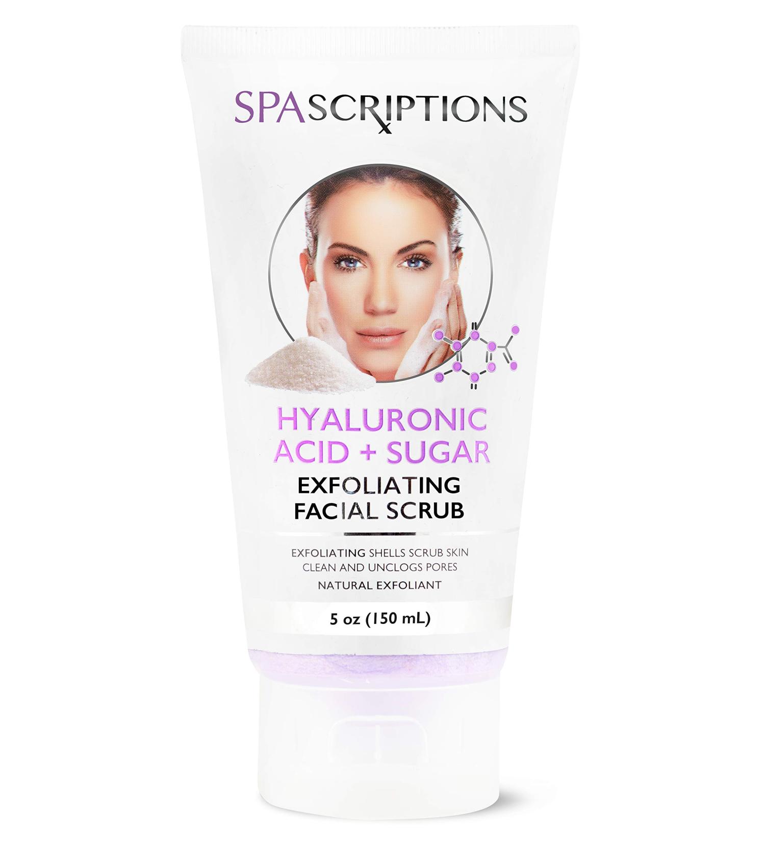 Hydrating Hyaluronic Acid & Sugar Face Scrub - 5 Oz - Buy Online on GoSupps.com