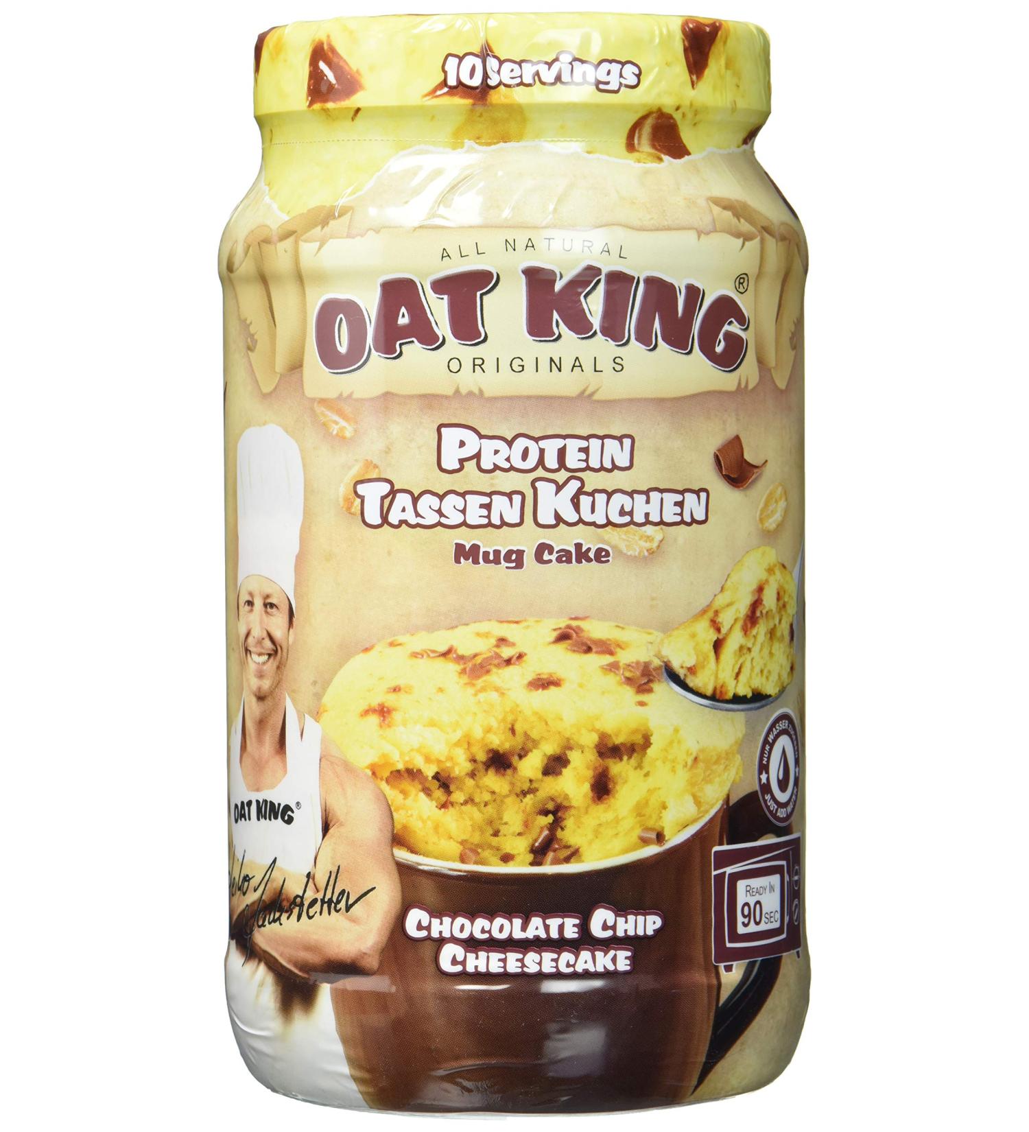 Lsp Oat King Mug Cake - Chocolate Chip Cheesecake (500g) | International Shipping | Delicious & Easy Dessert - Buy Online on GoSupps.com