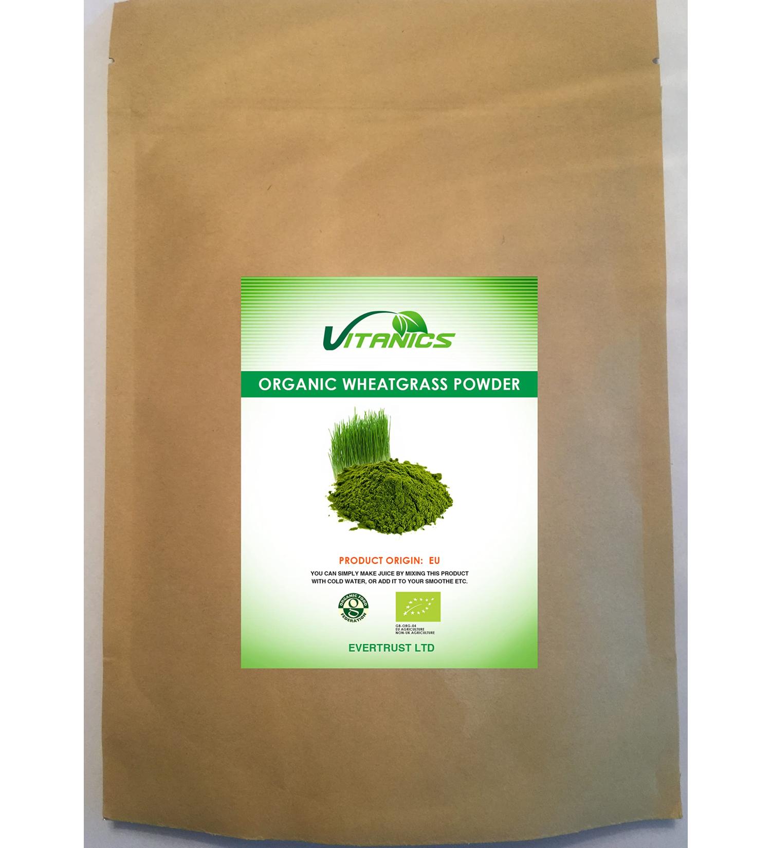 Vitanics Organic Wheatgrass Powder (EU) (Wheatgrass Powder) (1kg)