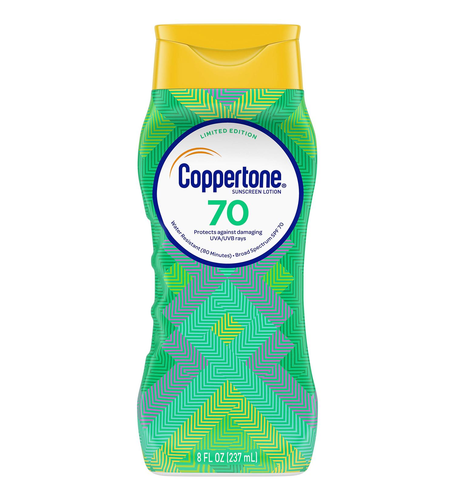 Coppertone UltraGuard Sunscreen Lotion SPF 70 - 8 fl oz (237 ml) | High Protection Against UV Rays - Buy Online on GoSupps.com