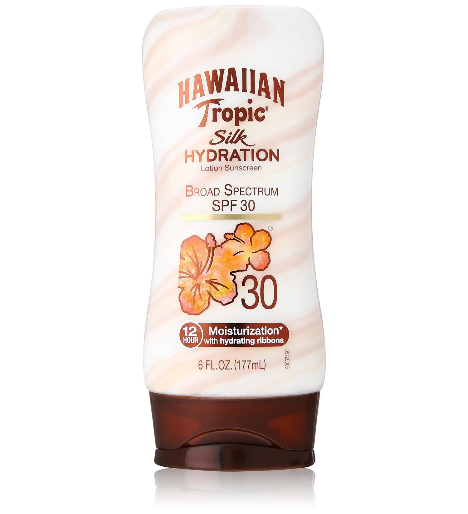 Hawaiian Tropic Silk Hydration Sunscreen Lotion SPF 30 - 6oz | Moisturizing, Broad Spectrum Sun Care - Buy Online on GoSupps.com