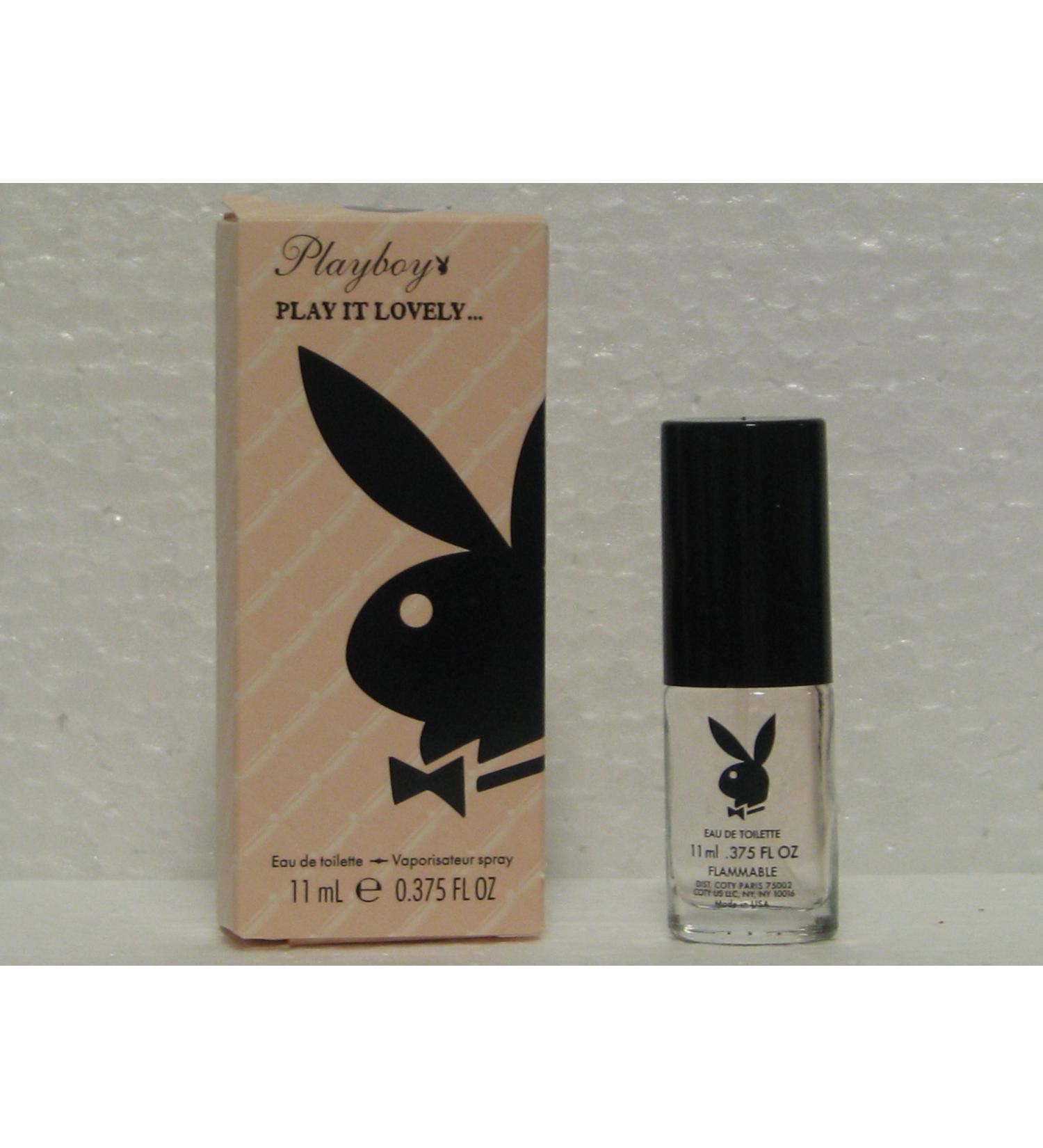 PLAYBOY PLAY IT LOVELY by Playboy EDT SPRAY 0.375 OZ MINI