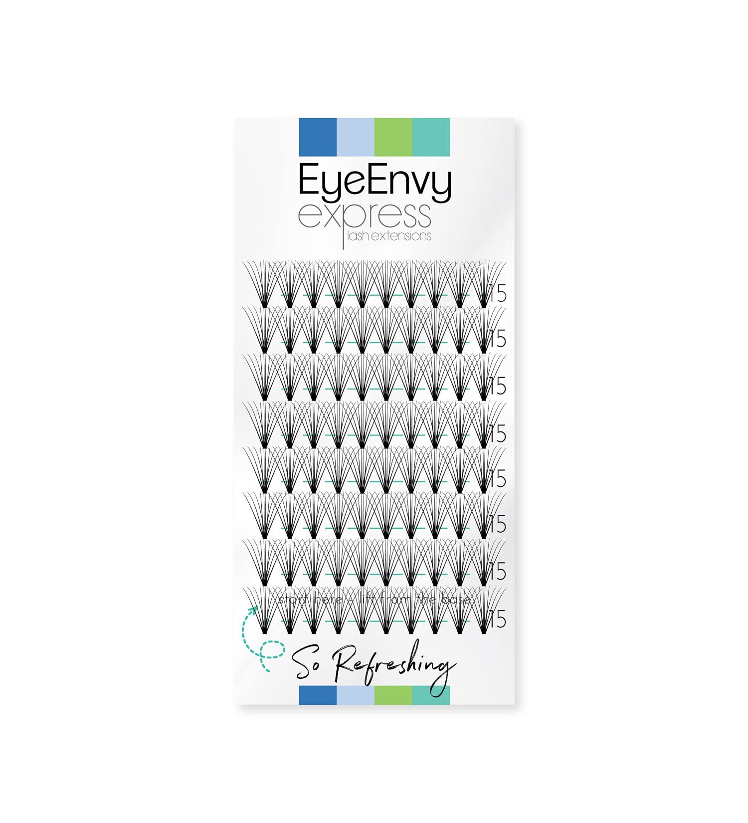 EyeEnvy Express Lash Extensions So Refreshing Faux Mink Individual Cluster Eyelashes - 15mm - Buy Online on GoSupps.com