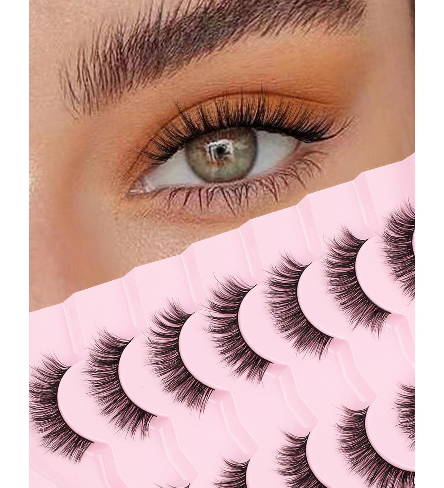 Natural Mink Eyelashes - Wispy False Lashes for a Natural Look | KD01 Cat Eye Lashes - Buy Online on GoSupps.com
