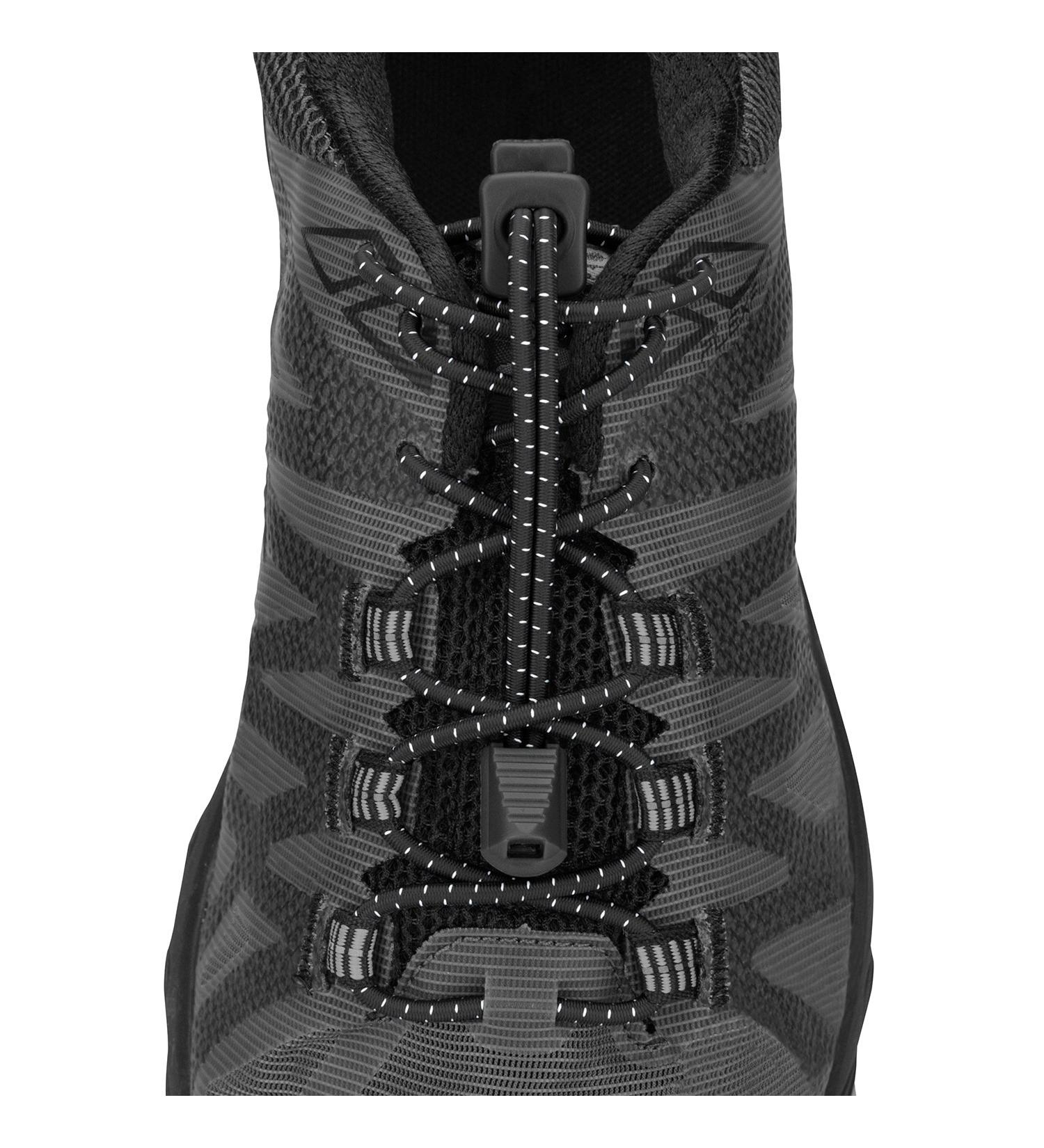 Nathan Elastic No Tie Shoe Laces - Black Run Laces for Running & Active Sports - Buy Online on GoSupps.com