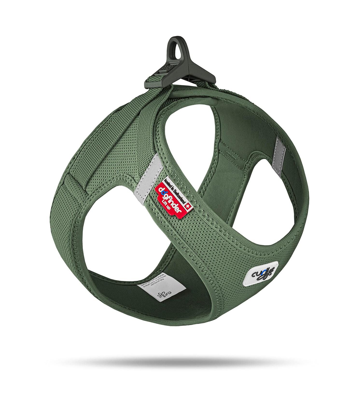 Curli Vest Harness - Air-Mesh Moss L Gr n | Comfortable & Stylish Dog Harness for International Shipping - Buy Online on GoSupps.com