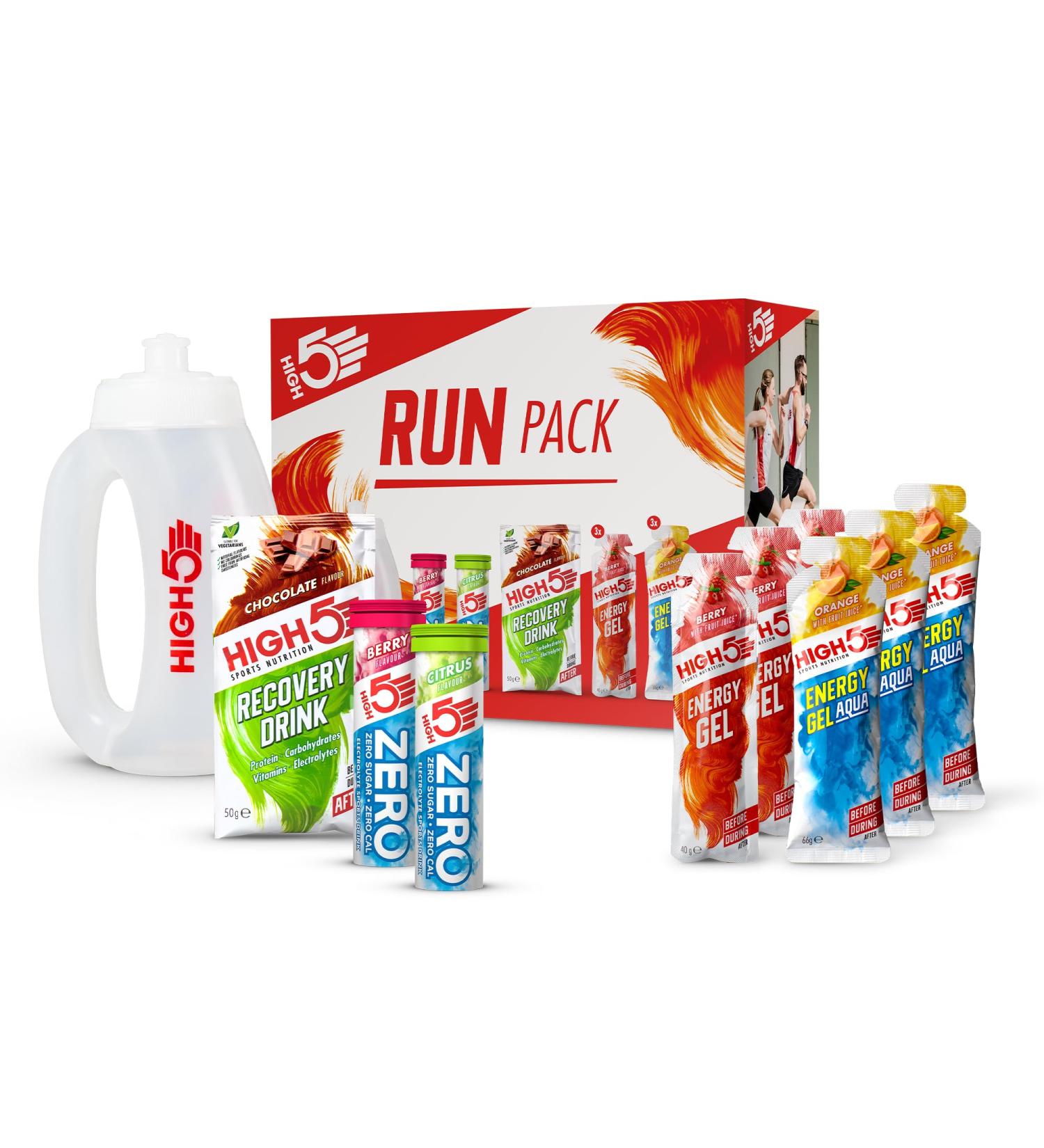 HIGH5 Run Pack Containing Running Energy Hydration & Recovery Products 13 Count (Pack of 1) - Buy Online on GoSupps.com