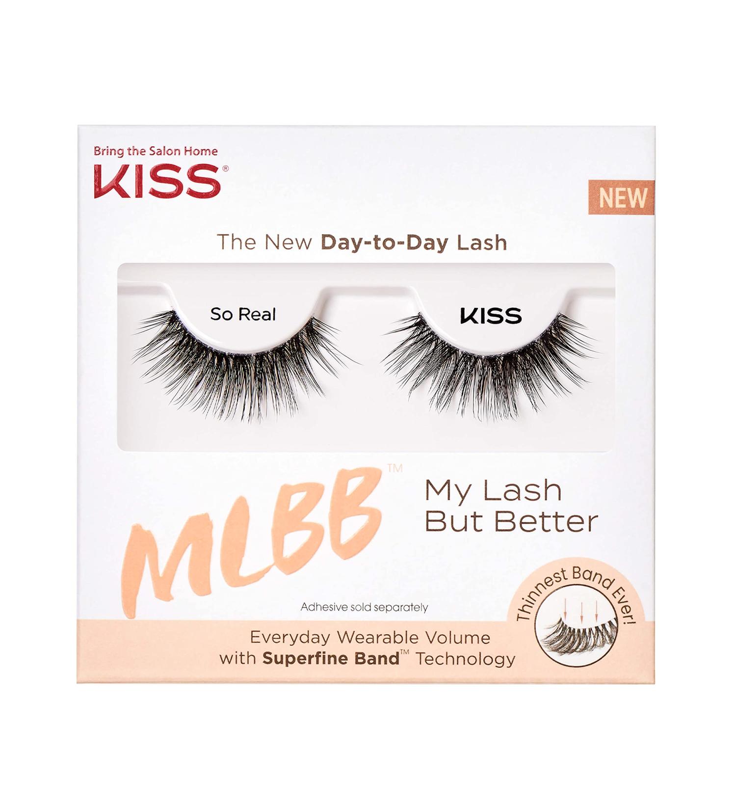 KISS MLBB My Lash But Better Everyday Wearable Volume False Eyelashes - Easy to Apply, Reusable, Cruelty-Free - 1 Pair - Buy Online on GoSupps.com