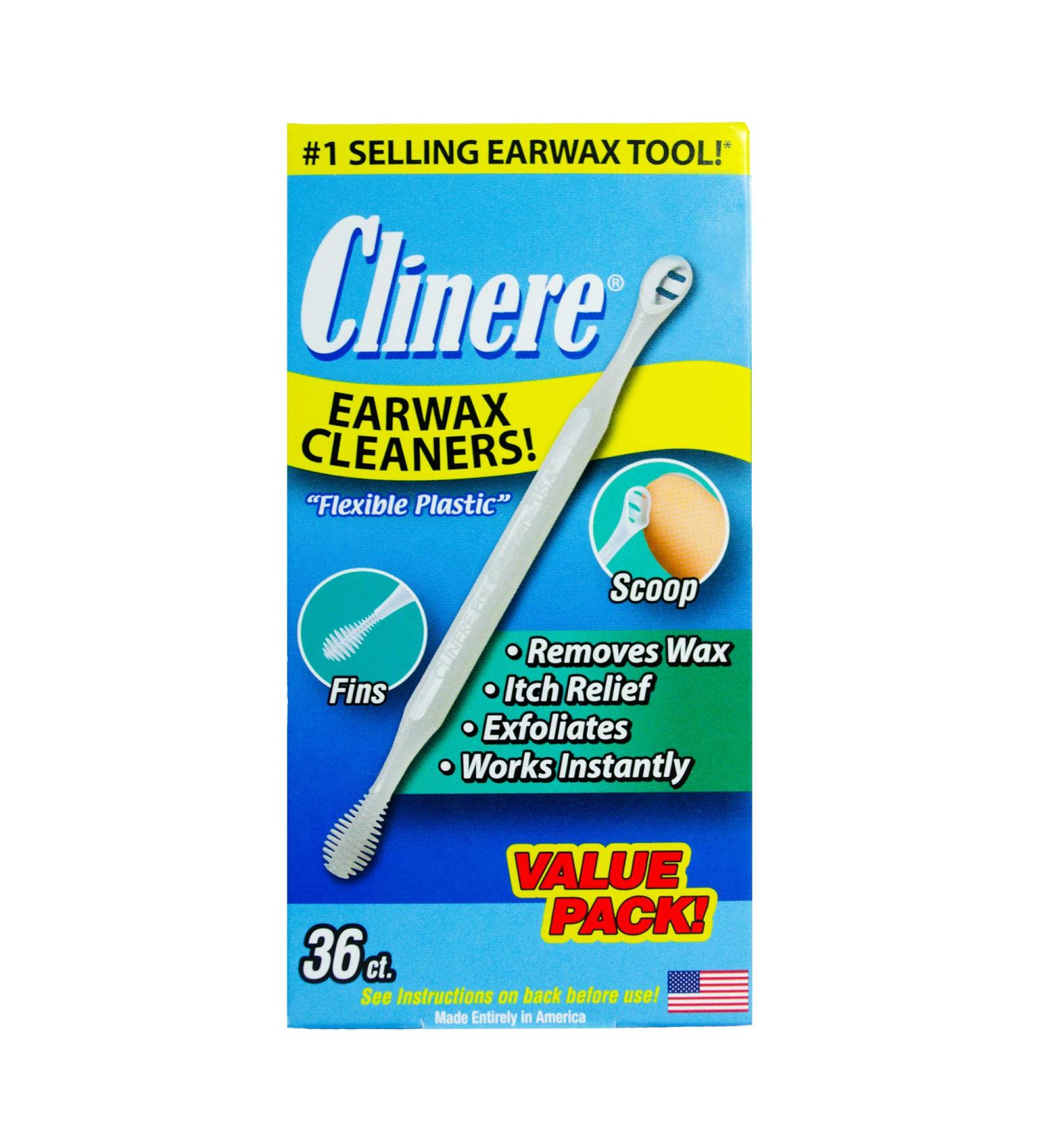 Clinere Ear Cleaners Club Value Pack - 36 Count | Earwax Remover Tool for Gentle Cleaning at Home | Instant Itch Relief | Ear Wax Buildup Solution - Buy Online on GoSupps.com