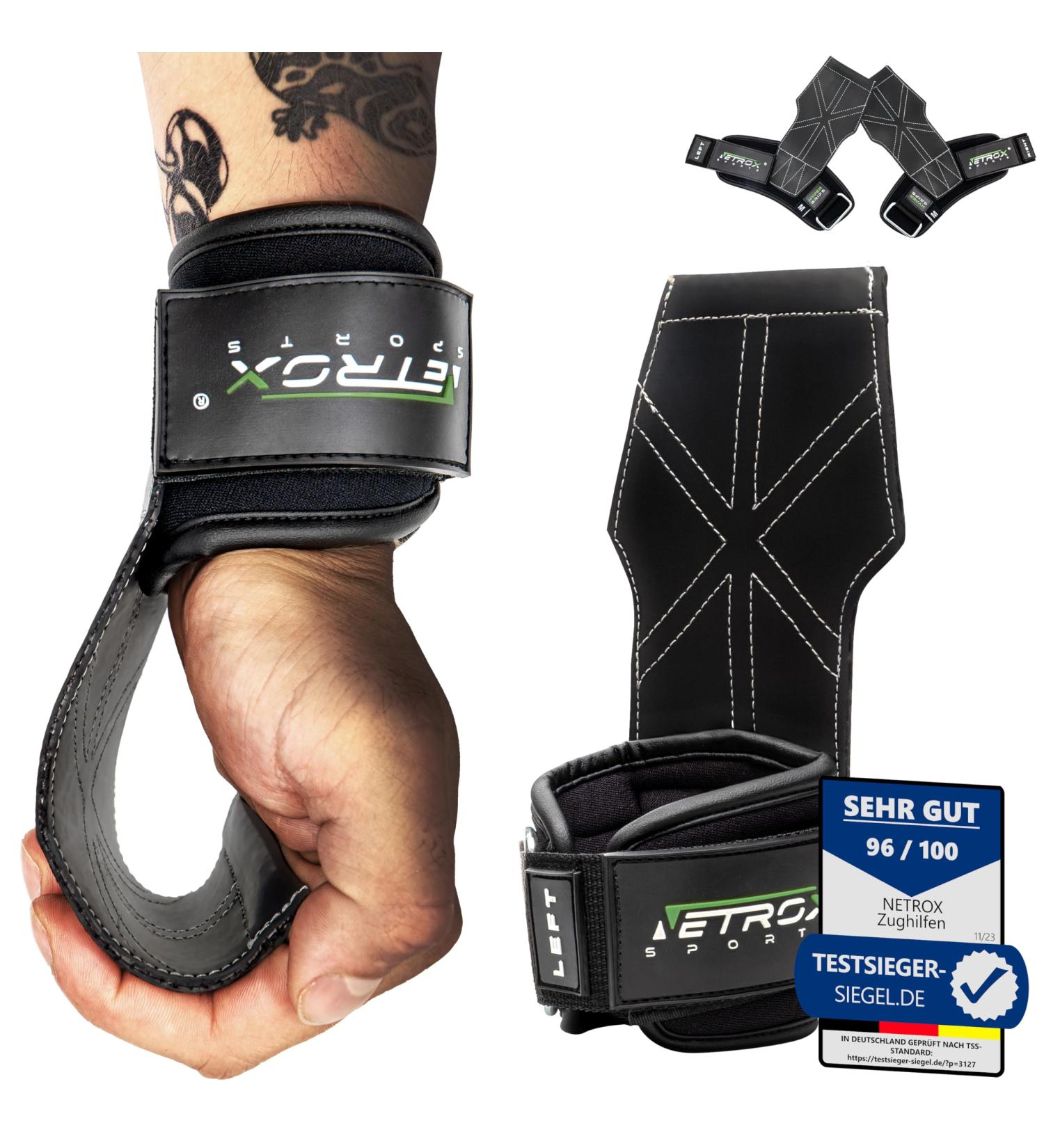 NetroxSports Hyper Grips - Strong Lifting Straps for Bodybuilding Weightlifting & Strength Training | Ideal for Men & Women - Ship Worldwide - Buy Online on GoSupps.com