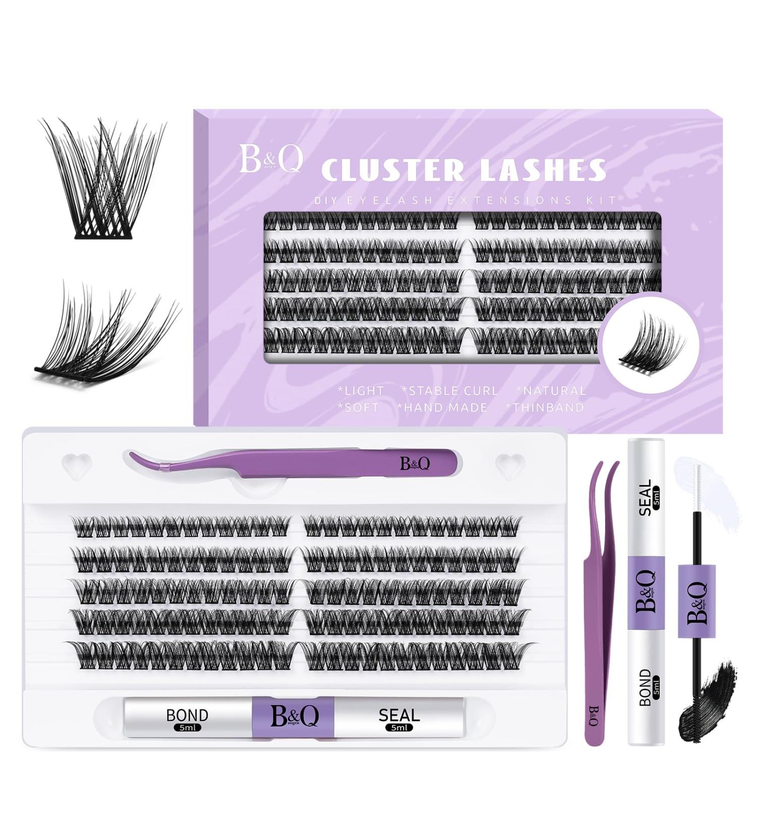 Eyelash Extensions Set C01 - 120pcs B&C DIY Lash Extensions Adhesive Remover & Applicators for Beginners - Buy Online on GoSupps.com