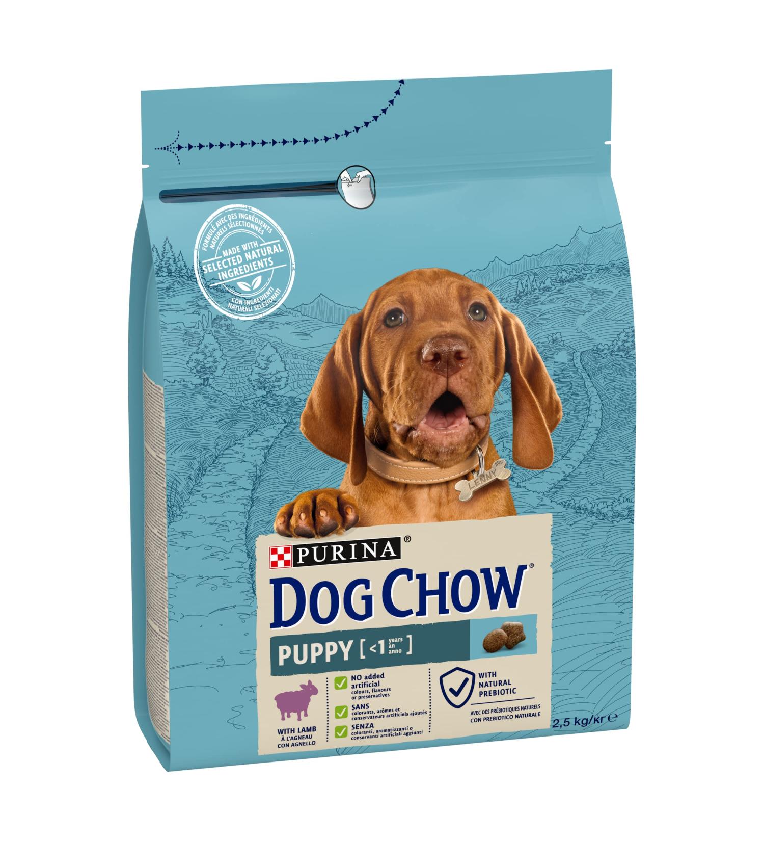 DOG CHOW PUPPY Jagniecina 2 5kg - Buy Online on GoSupps.com