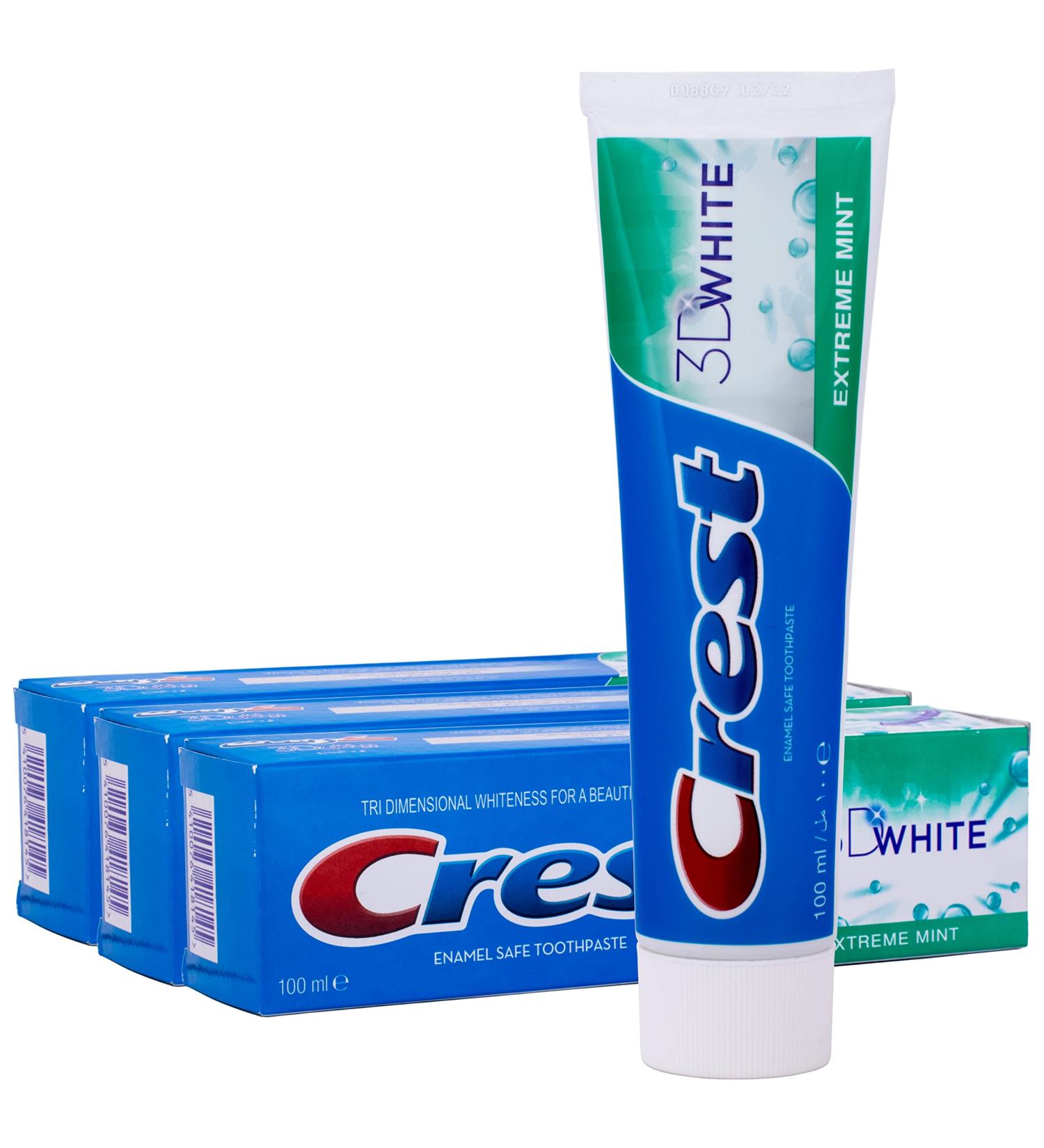 Crest 3D White Extreme Toothpaste 100ml - 3 Pack | Brighten Your Smile Worldwide Shipping - Buy Online on GoSupps.com