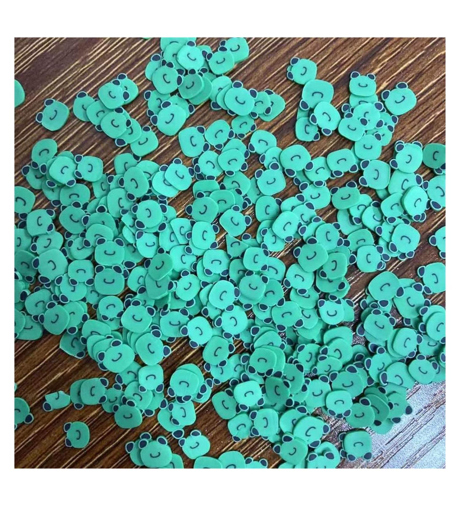 QR 100g 5/10mm Cartoon Frog Slice Slimes Resin Polymer Hot Clay Sprinkles Nail Art Decoration DIY Slime Filling Accessories T1127 (Color : 5mm) Assorted