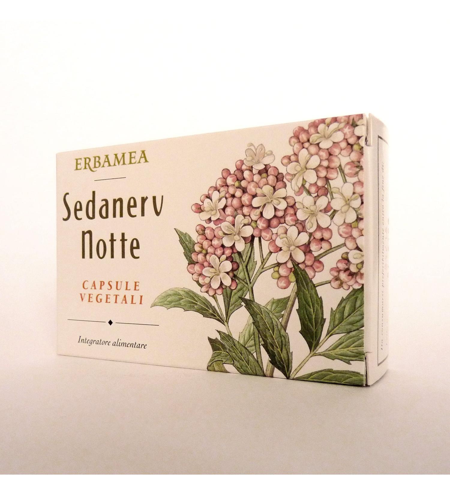 Erbamea Food Supplements Night Valerian Escolzia Passionflower Lavender for Sedanerv Sedanerv 24 Capsules