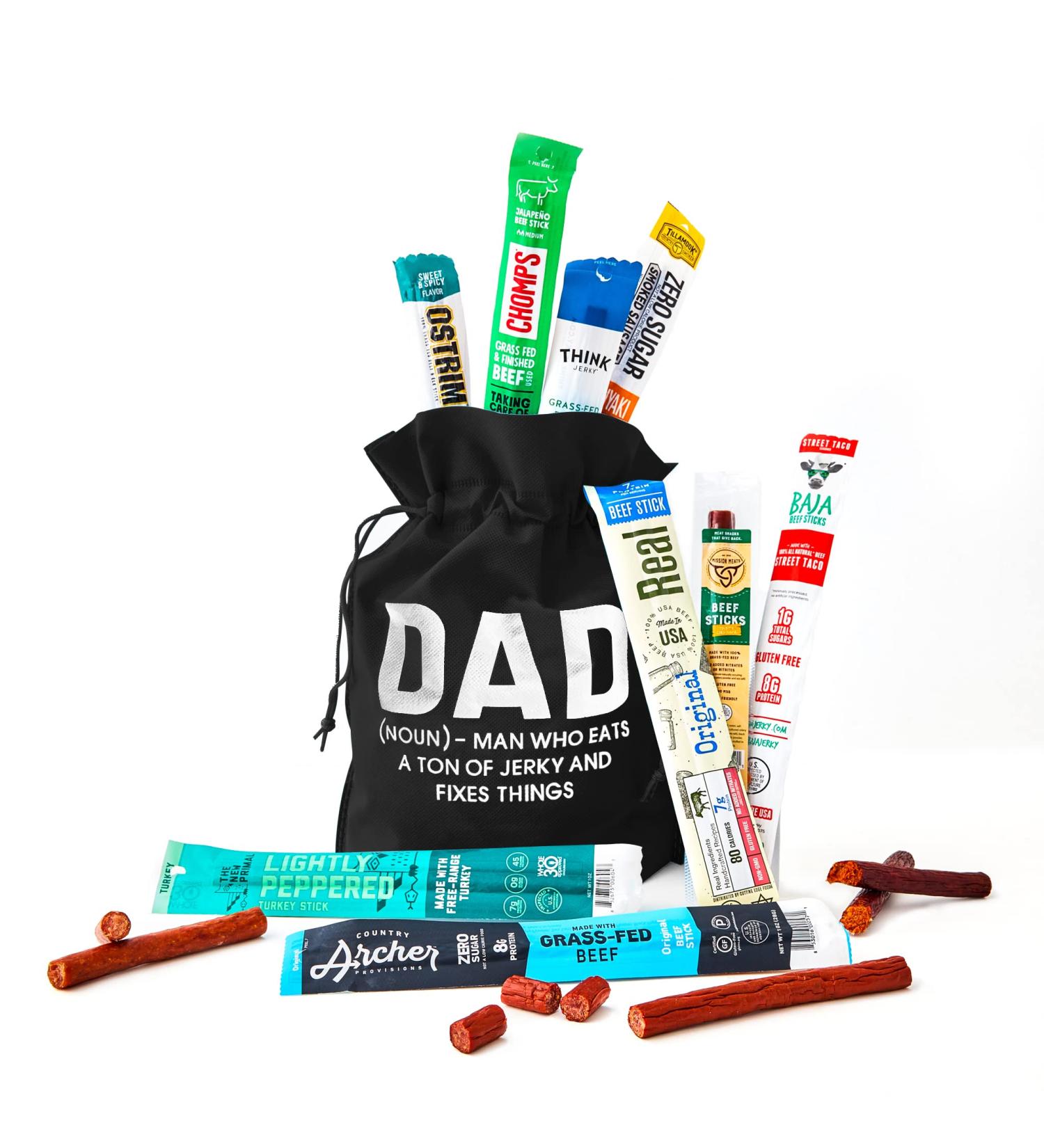 Jerky Gifts for Dad: Curated Assortment in Funny Gift Bag - Perfect Father's Day Gift from Daughter - Buy Online on GoSupps.com