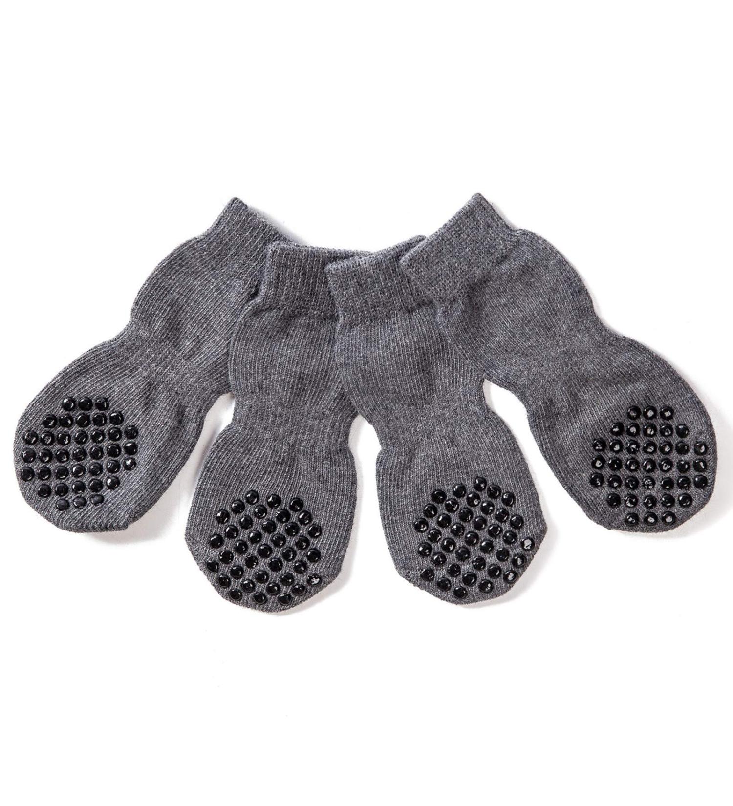 AKOPAWON Anti-Slip Socks for Dogs & Cats | 4-Piece Paw Protection | Rubber Reinforced | Sizes S-5XL for Pets 1-36 kg & 5XL for Over 36 kg - B-Grau 3xL - Buy Online on GoSupps.com