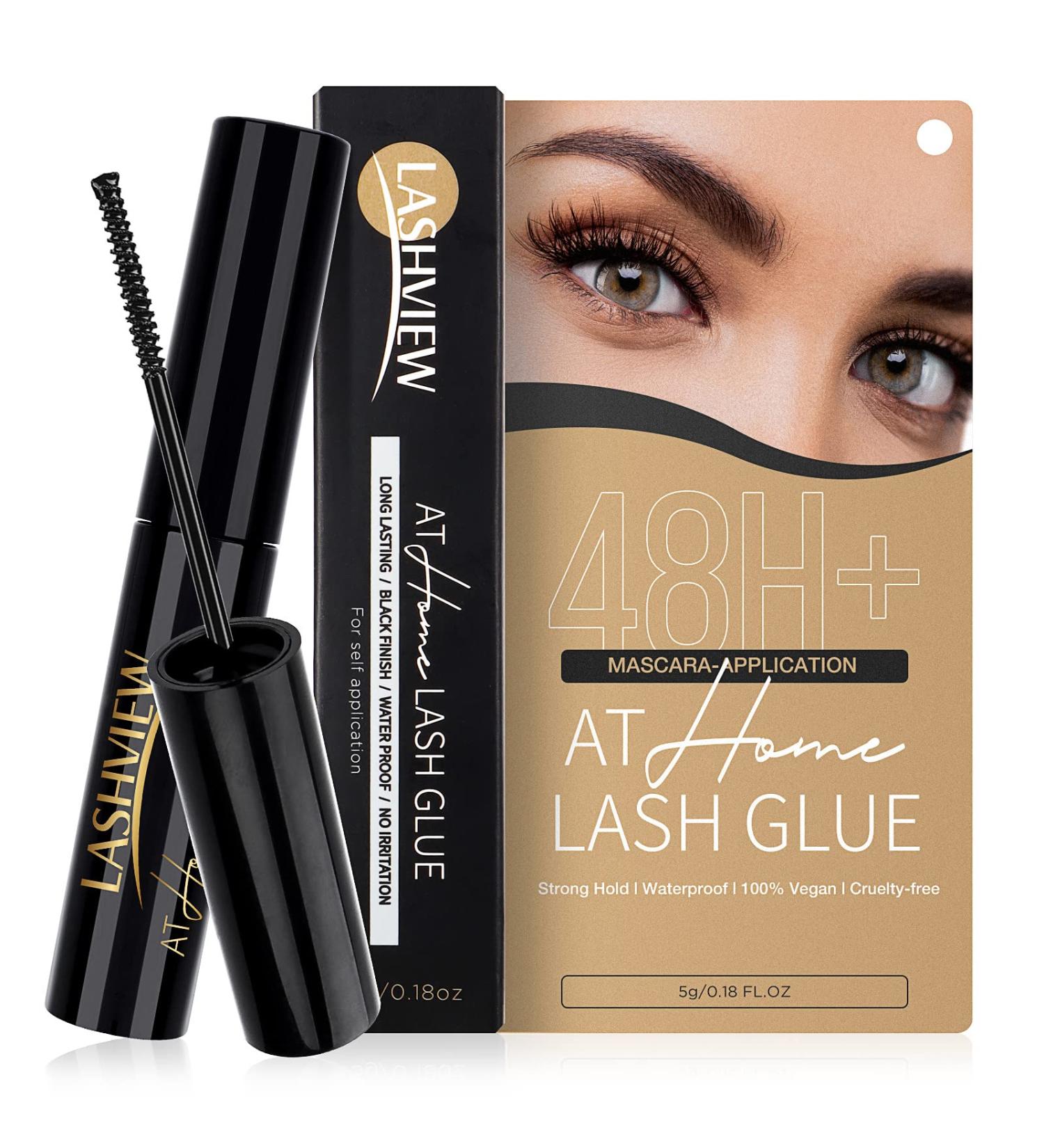 LASHVIEW Super Strong Hold Cluster Lash Glue | 72 Hours Long Lasting & Waterproof | Fast Drying & Non-Irritating - Buy Online on GoSupps.com