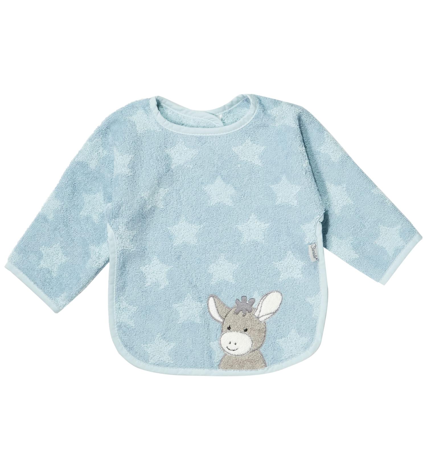 Sterntaler Unisex Baby Plastic Velcro Bib - One Size EU Emmi Blue | Shop Internationally - Buy Online on GoSupps.com