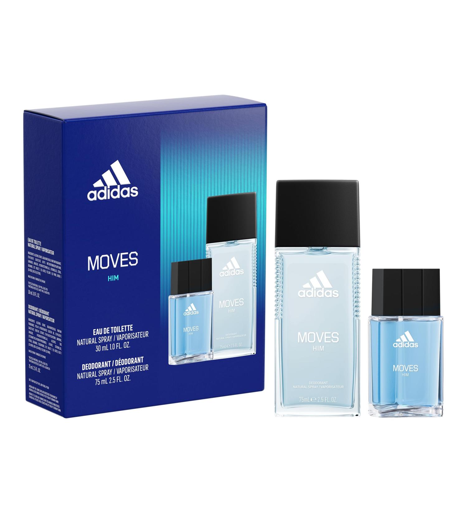 Adidas Moves for Him 2-Pc. Eau de Toilette and Deodorant Holiday Gift Set - Buy Online on GoSupps.com