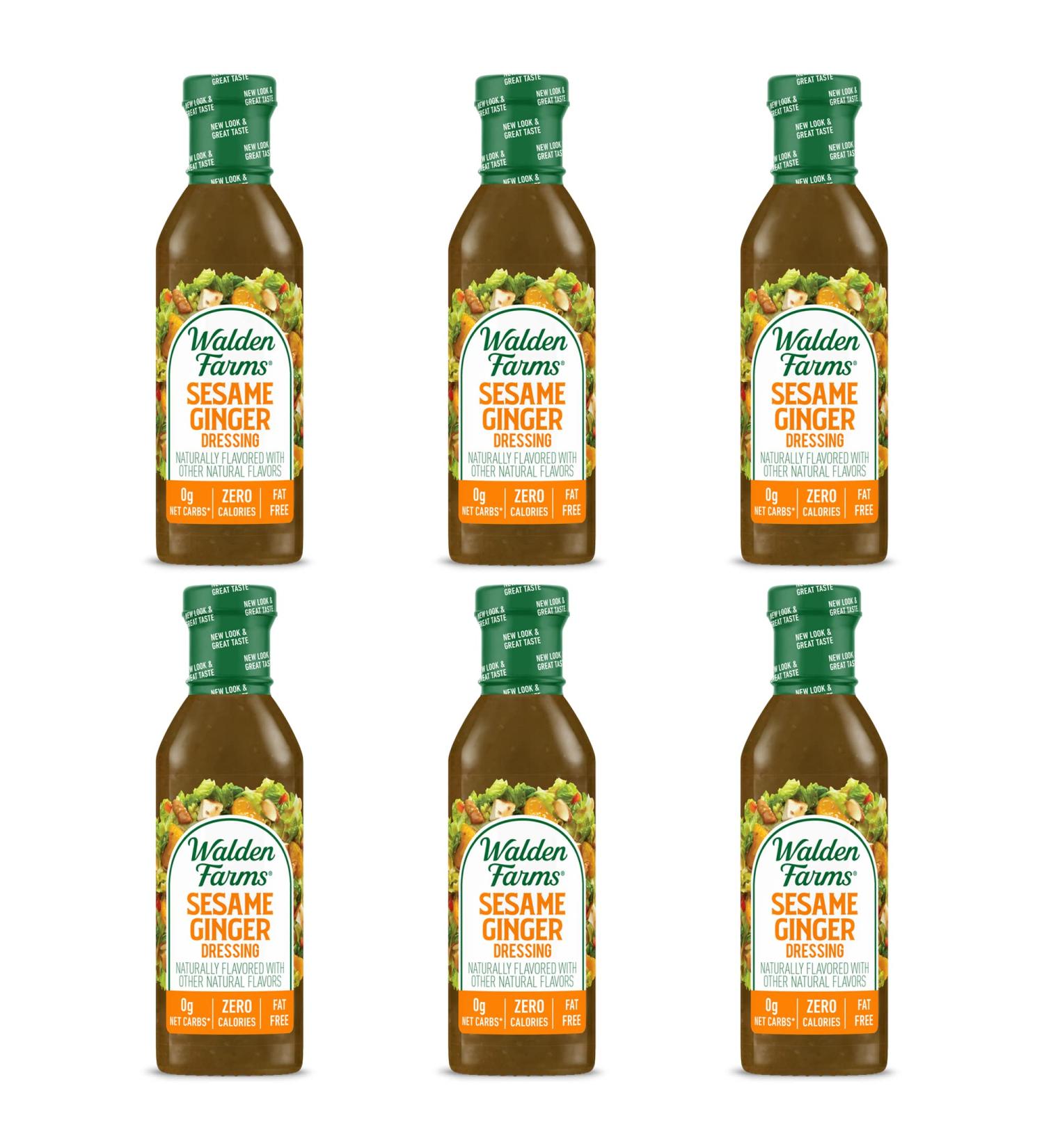 Walden Farms Sesame Ginger Dressing - 12 fl oz | Calorie-Free Flavor Boost - Buy Online on GoSupps.com
