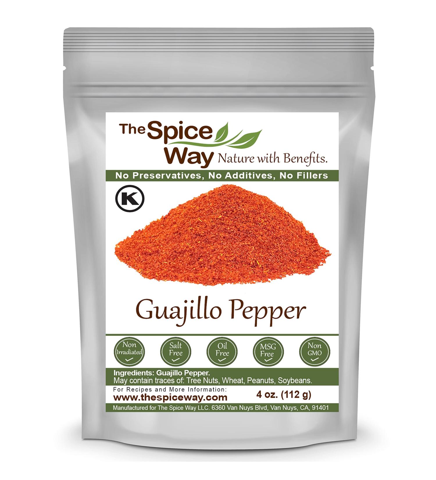 The Spice Way Guajillo Pepper Powder - 4 oz | Authentic Mexican Cooking Ingredient - Buy Online on GoSupps.com