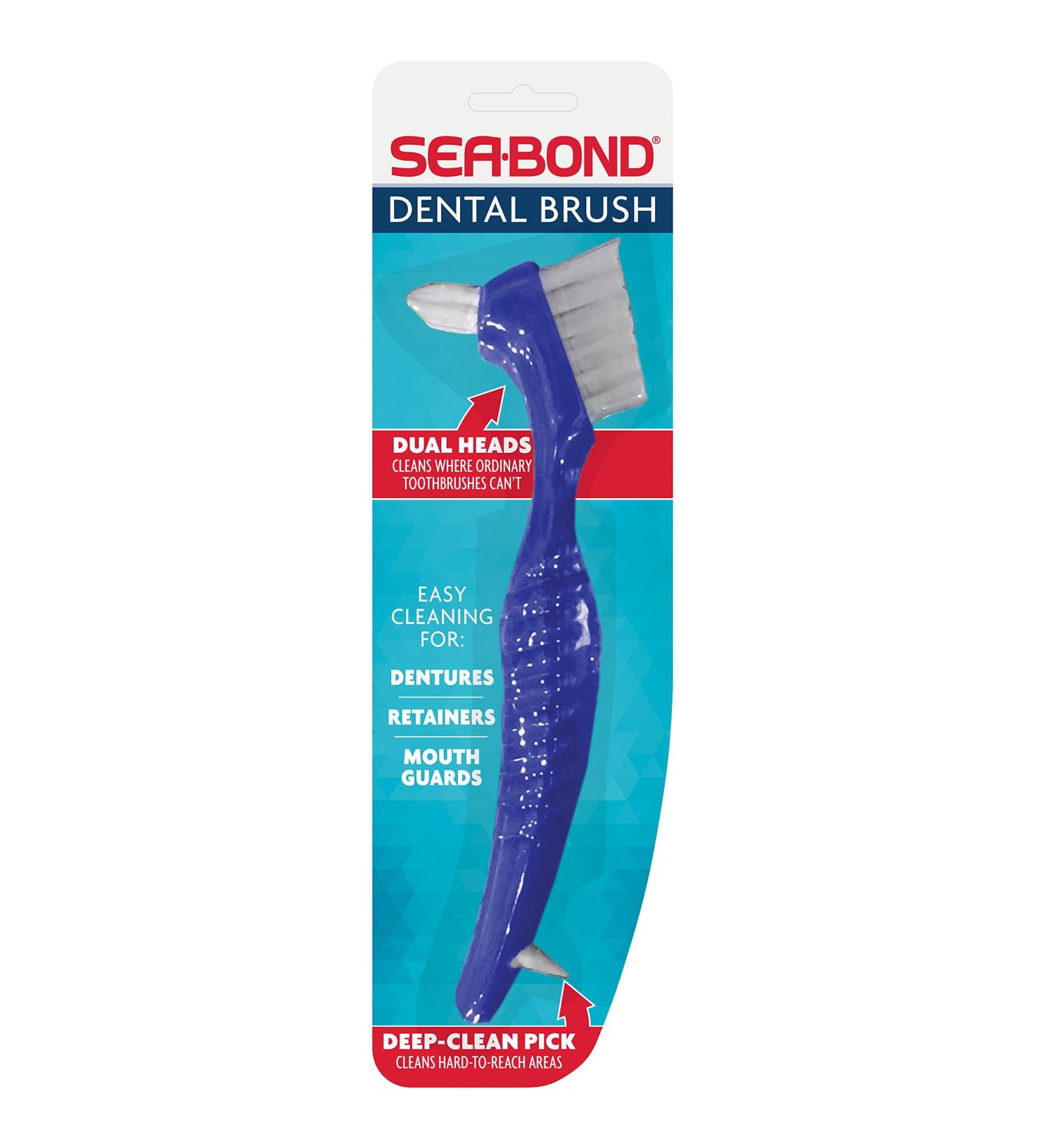 Sea Bond Dental Brush - Easy Oral Care Solution for Denture Wearers - Buy Online on GoSupps.com