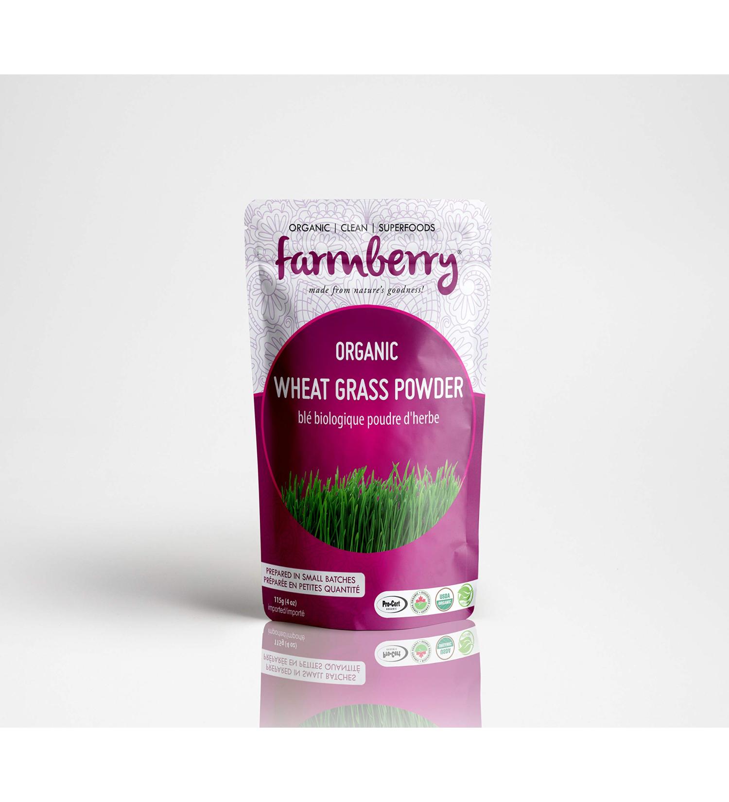 Farmberry Organic Wheat Grass Powder 115g
