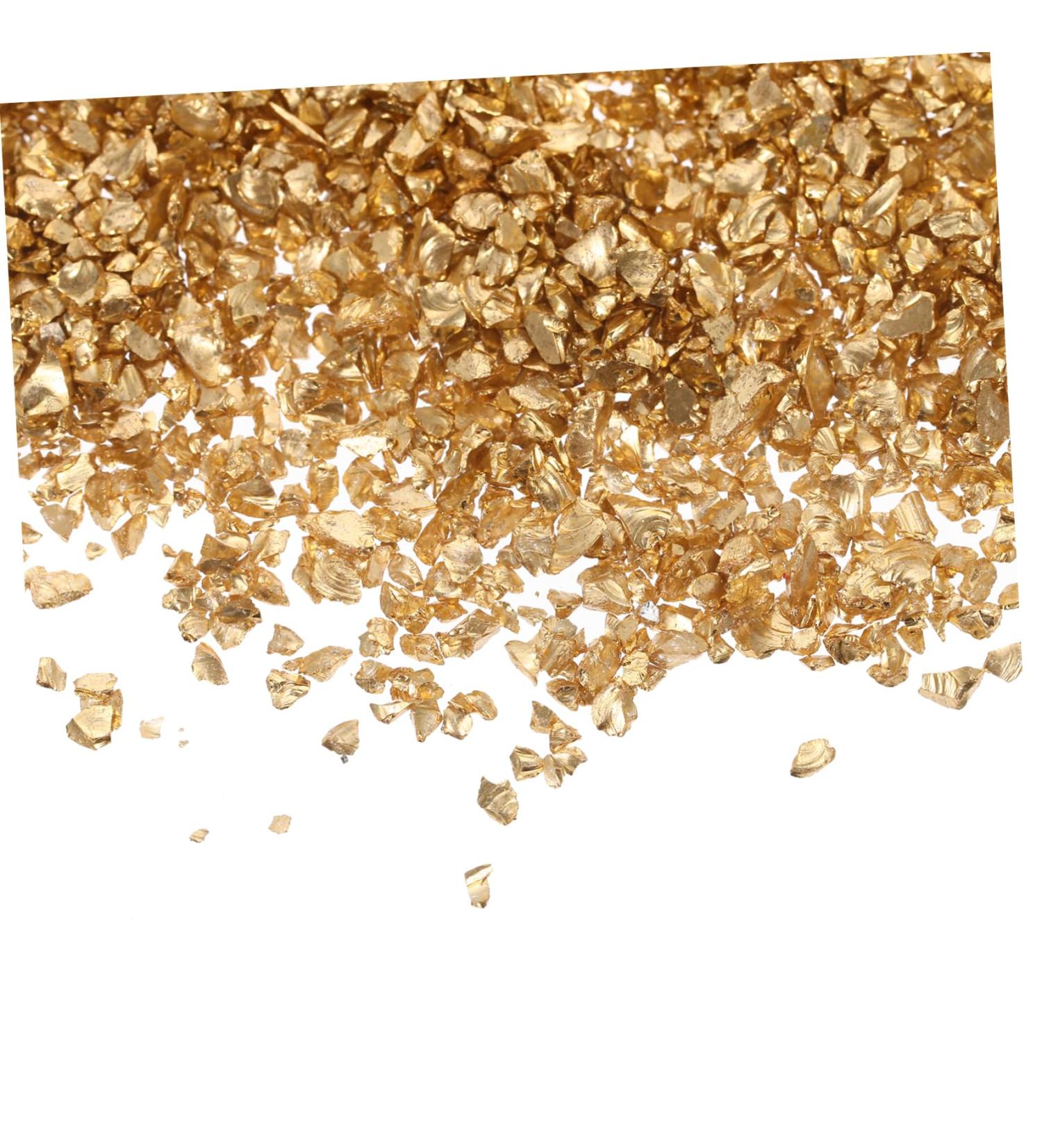 Beatifufu 1 Glass Chip Shiny Nail Stickers Epoxy Filling Irregular Glass Epoxy Fillers Manicure DIY Accessories Glass Charms Filling DIY Nail Art Crushed Glass Nail Art Stone DIY Fillers 0.5X0.3cm Golden - Buy Online on GoSupps.com