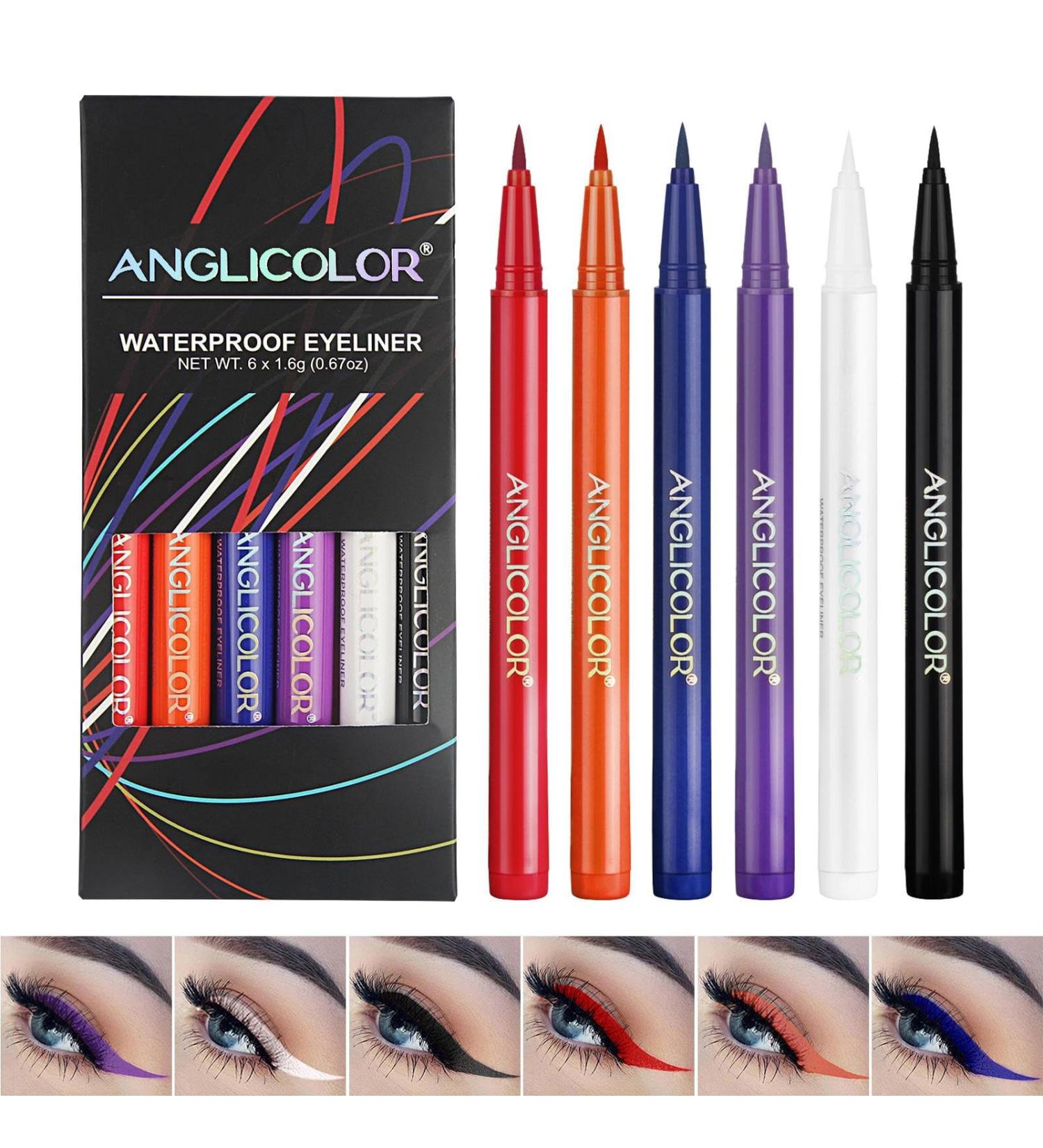 Waterproof Eyeliner - Liquid for Long Lasting Eye Liners - Women Eye Makeup Accessories for Halloween Stage Performance Gathering Dating Traveling Pochy - Buy Online on GoSupps.com
