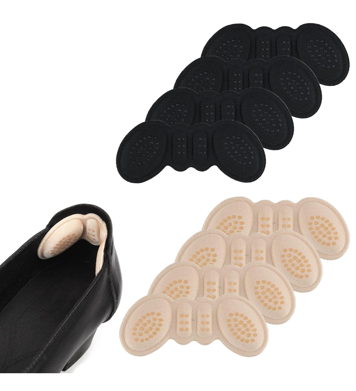 4 Pairs Foam Heel Pads | Comfort Inserts for Loose Shoes & High Heels | Anti-Slip Cushions for Men & Women - Blister Protection - Buy Online on GoSupps.com