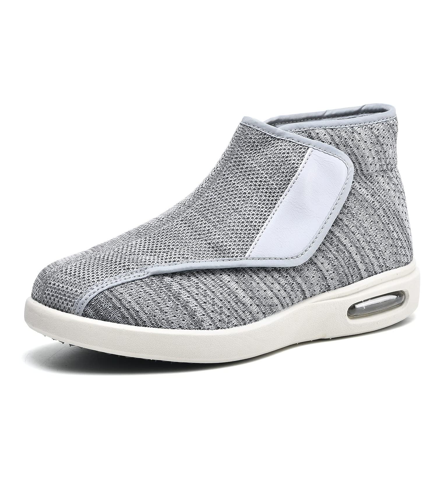 JITUUE Men's Memory Foam Diabetic High-Top Wide Walking Shoes - Grey, Size 13 - Buy Online on GoSupps.com