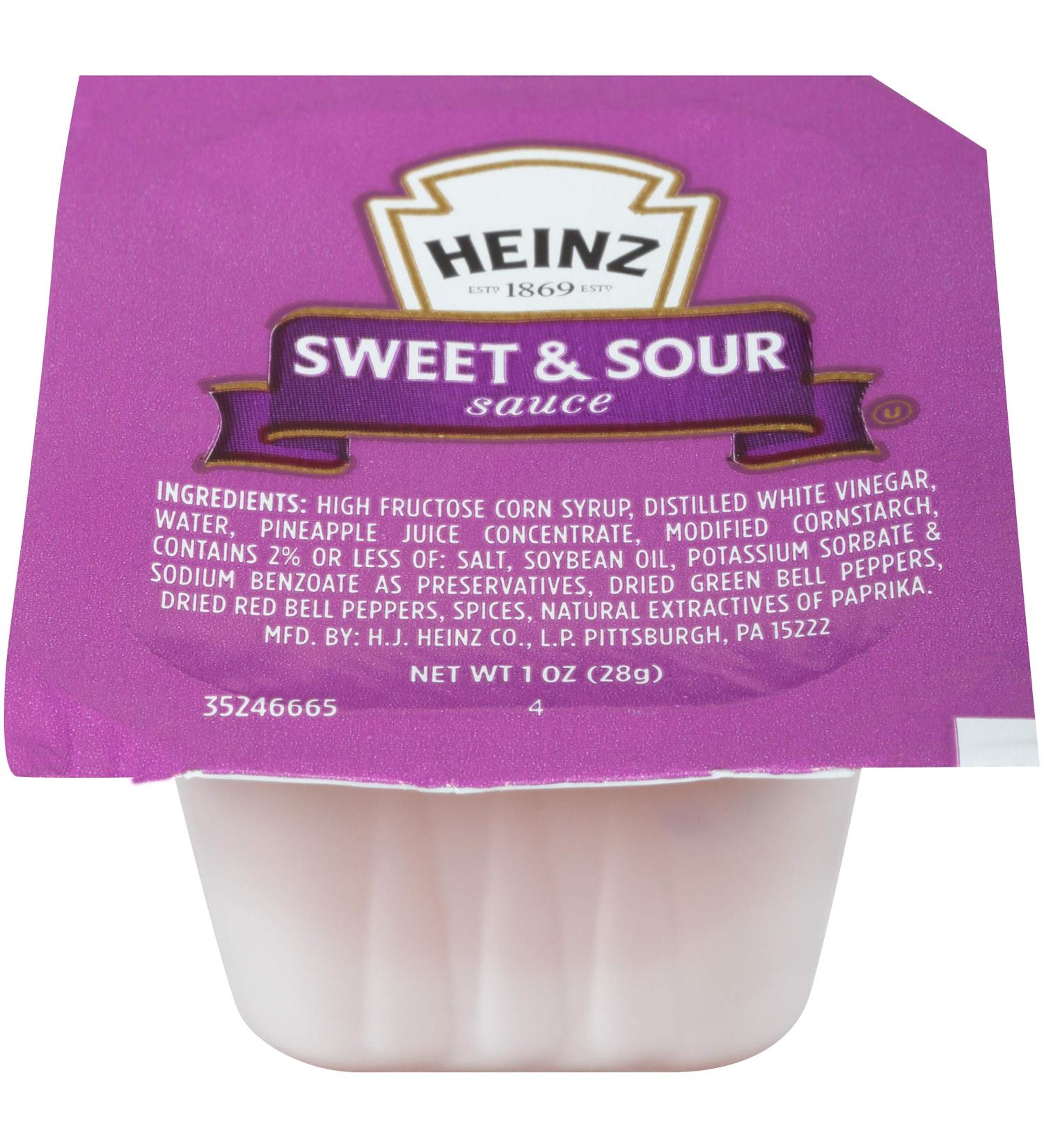 Heinz Sweet & Sour Sauce - 100 Ct Casepack 1 oz Cups - Buy Online on GoSupps.com