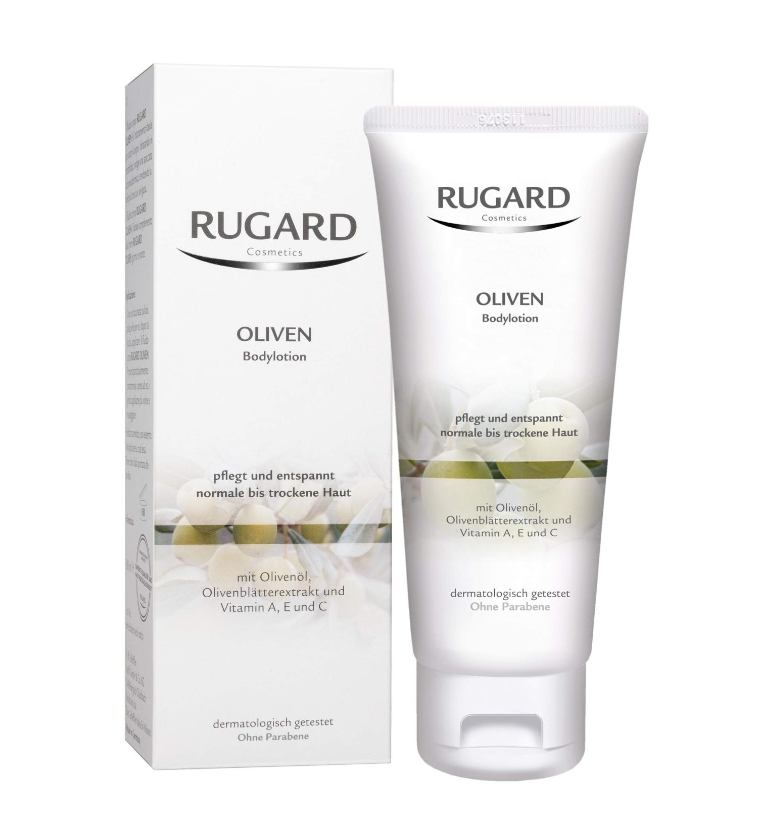 RUGARD Olive Body Lotion - Long-Lasting Moisture with Olive Oil & Leaf Extract | 200ml International Shipping Available - Buy Online on GoSupps.com