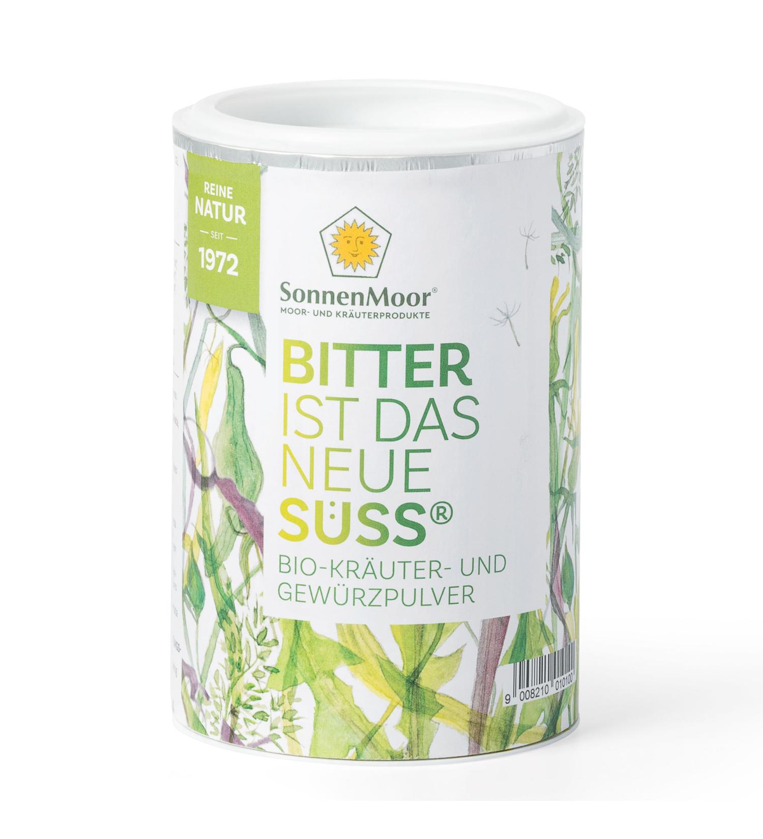  SonnenMoor Organic bitter powder Bitter is the new sweet in a 100 g tin a natural product of the Austrian family company SonnenMoor active since 1972. - Buy Online on GoSupps.com