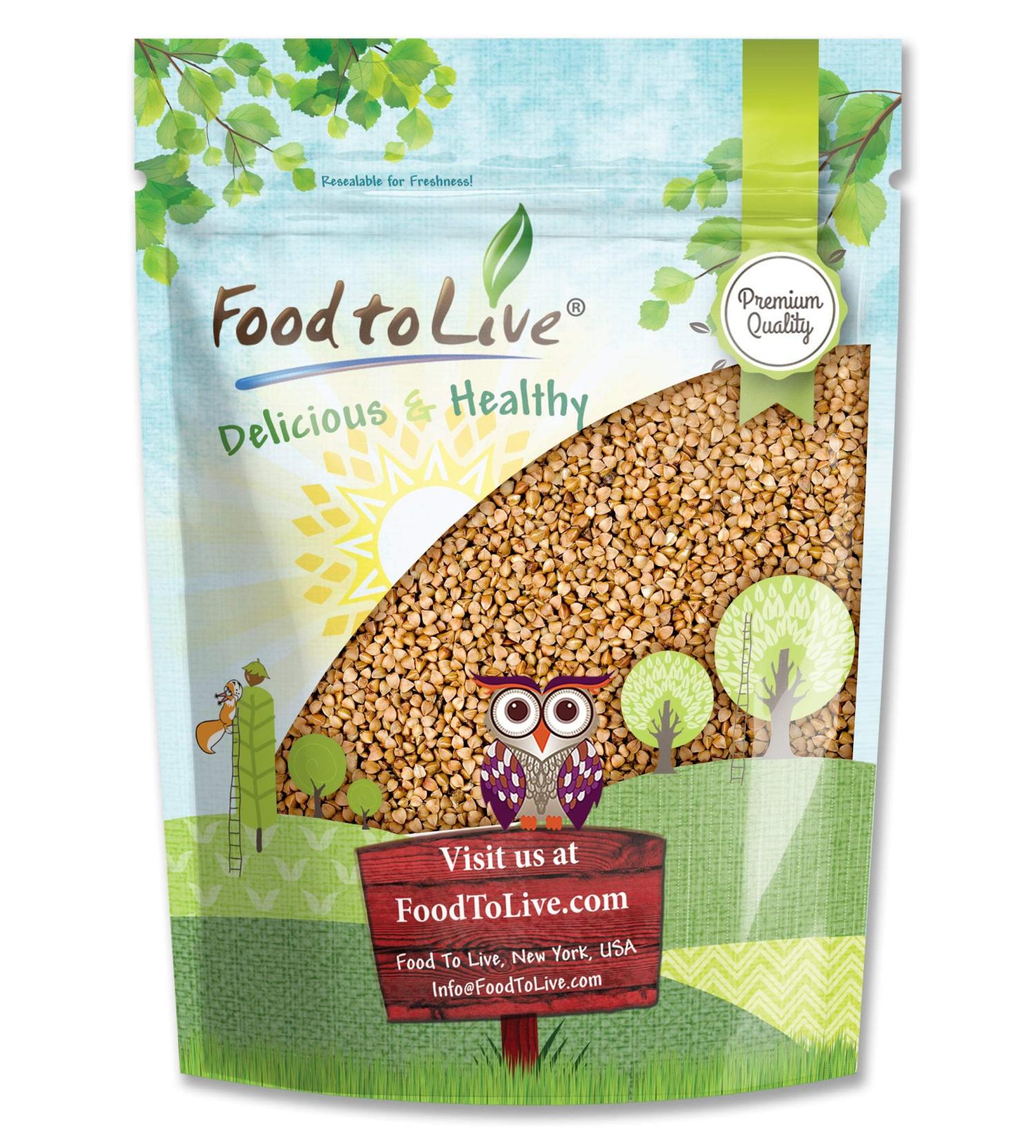 Buckwheat Kasha 1lb | Non-GMO Verified Grechka Whole Groats | Kosher & Bulk | Rich in Fiber, Copper, Manganese, Magnesium | Sirtfood - 1lb Pack - Buy Online on GoSupps.com