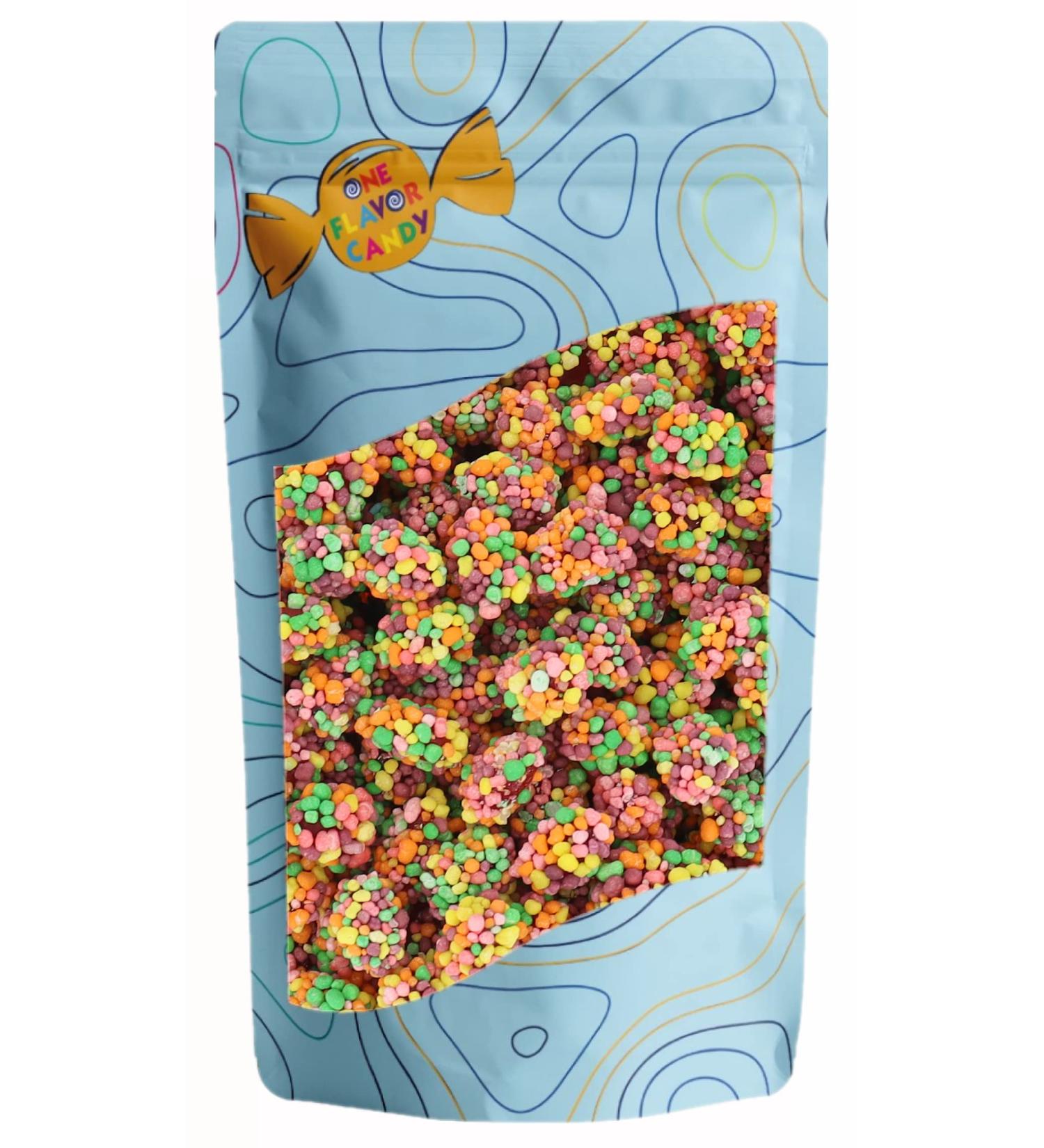 Nerds Gummy Cluster Rainbow Gummies Candy Candies Bulk in Resealable Bag (Rainbow, 1lb) Rainbow 1 Pound (Pack of 1)