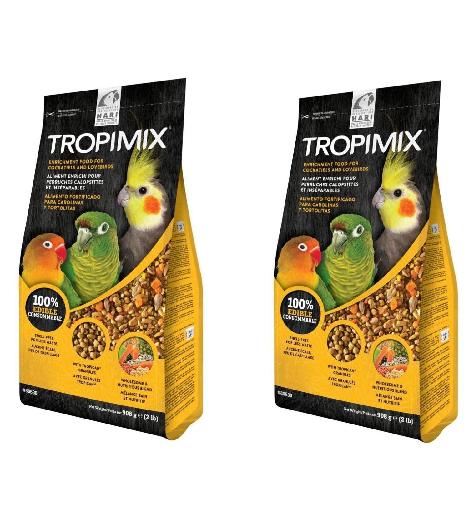 Tropimix Lovebird/Cockatiel Premium Formula 2 Pack(2 Pound)