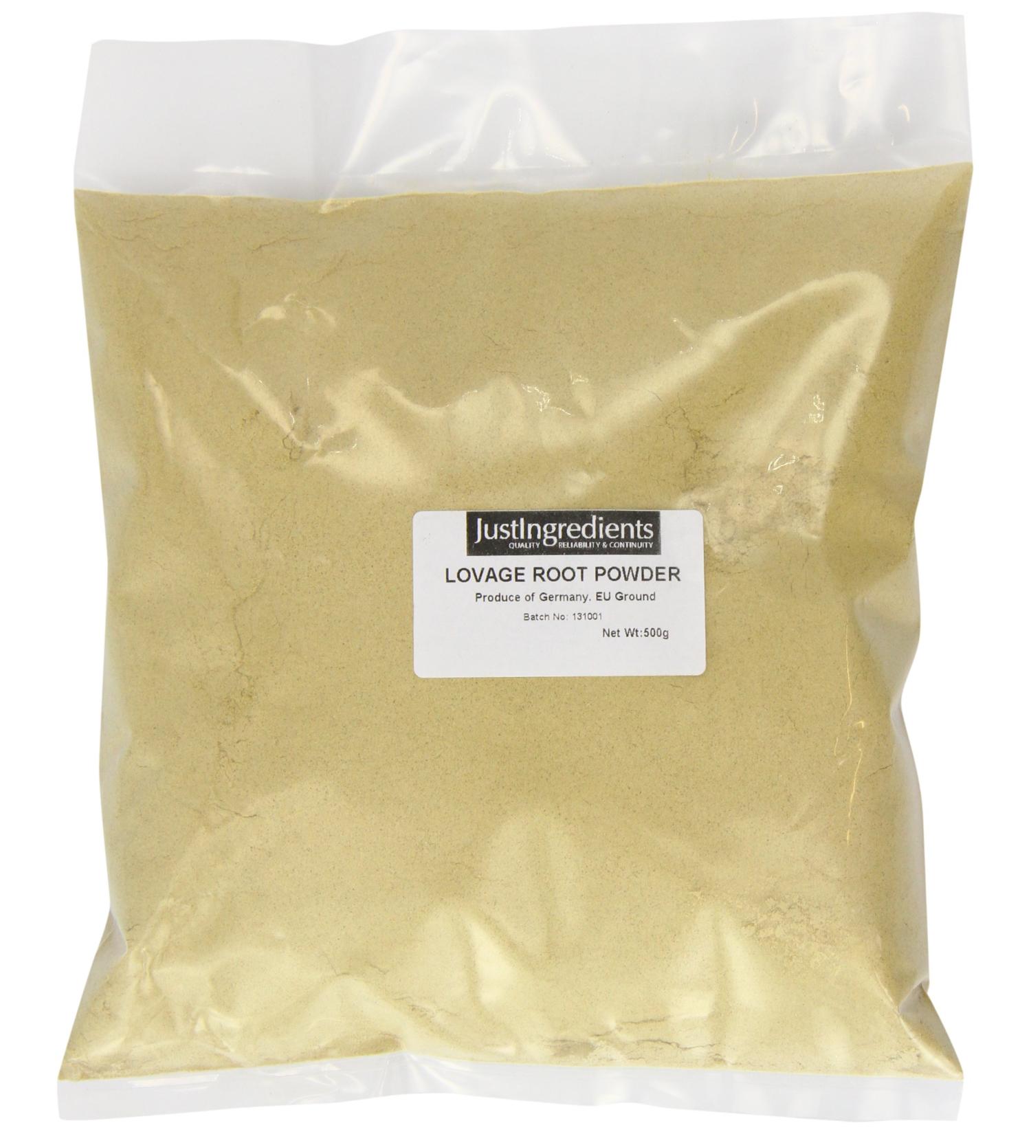 JustIngredients Essential Lovage Root Powder 500g - Buy Online on GoSupps.com