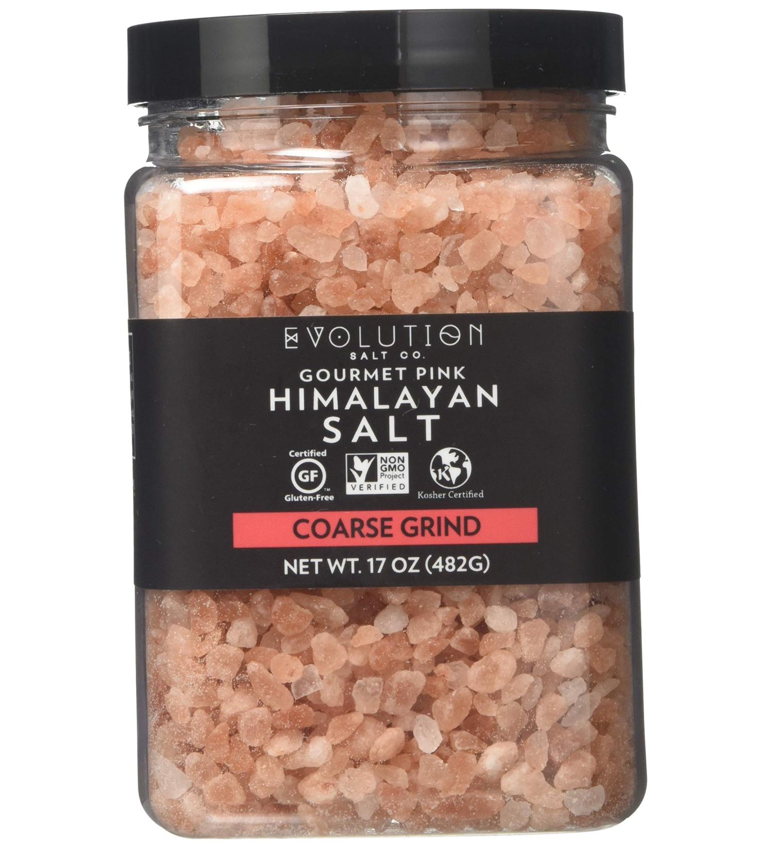 Evolution Salt Co Himalayan Course Salt - 17 oz Natural Flavor Enhancer - Buy Online on GoSupps.com