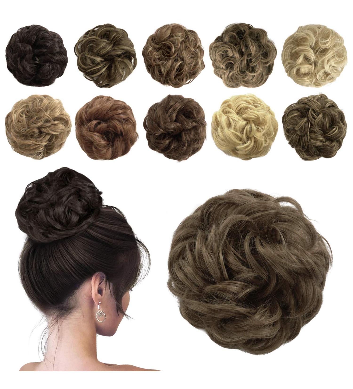 Shop Sofeiyan Hair Tendrils & Ponytail Chignons - Wavy Updos & Hair Extensions in Light Gold Brown & Blonde (40g) - Buy Online on GoSupps.com