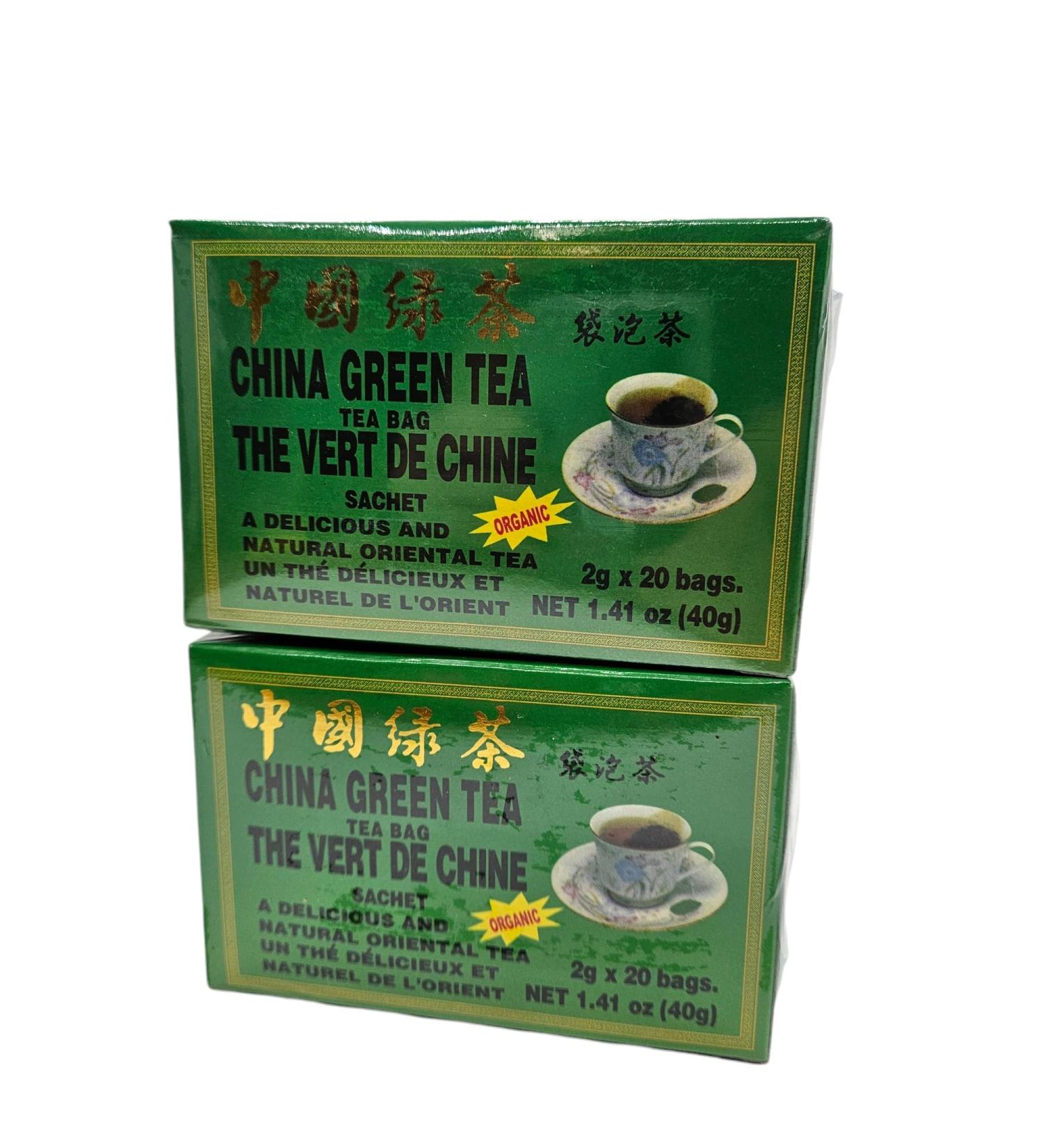 China Green Tea Organic 20bags x 2 - No Caffeine - Buy Online on GoSupps.com