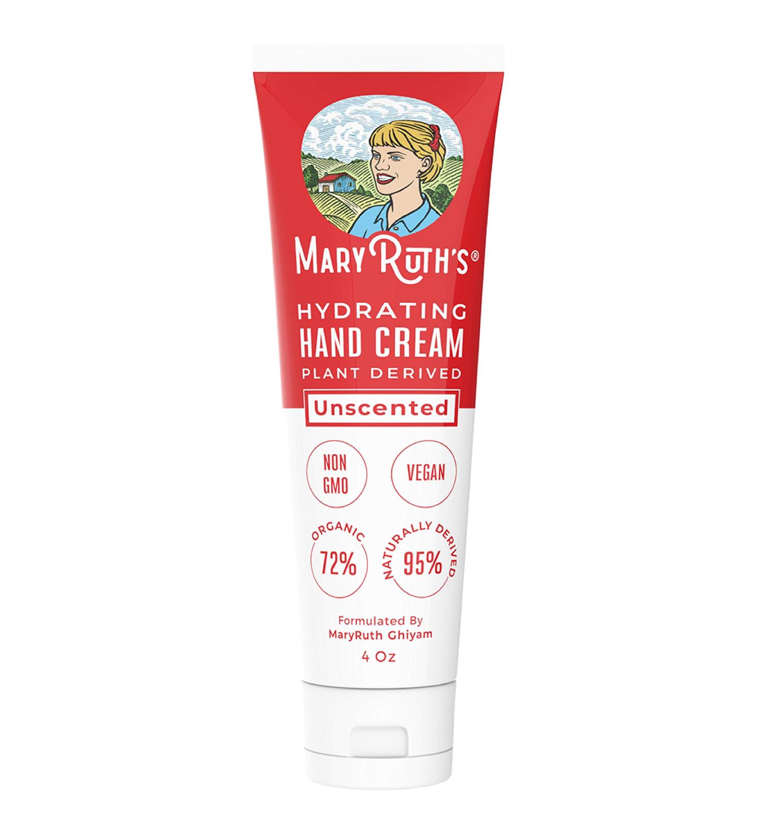 MaryRuth's Vitamin Hand & Body Cream | Ultra Hydrating & Soft Feel | 72% Organic Ingredients | For Dry, Sensitive, Normal Skin | Unscented & Non-Toxic | 4oz - Buy Online on GoSupps.com