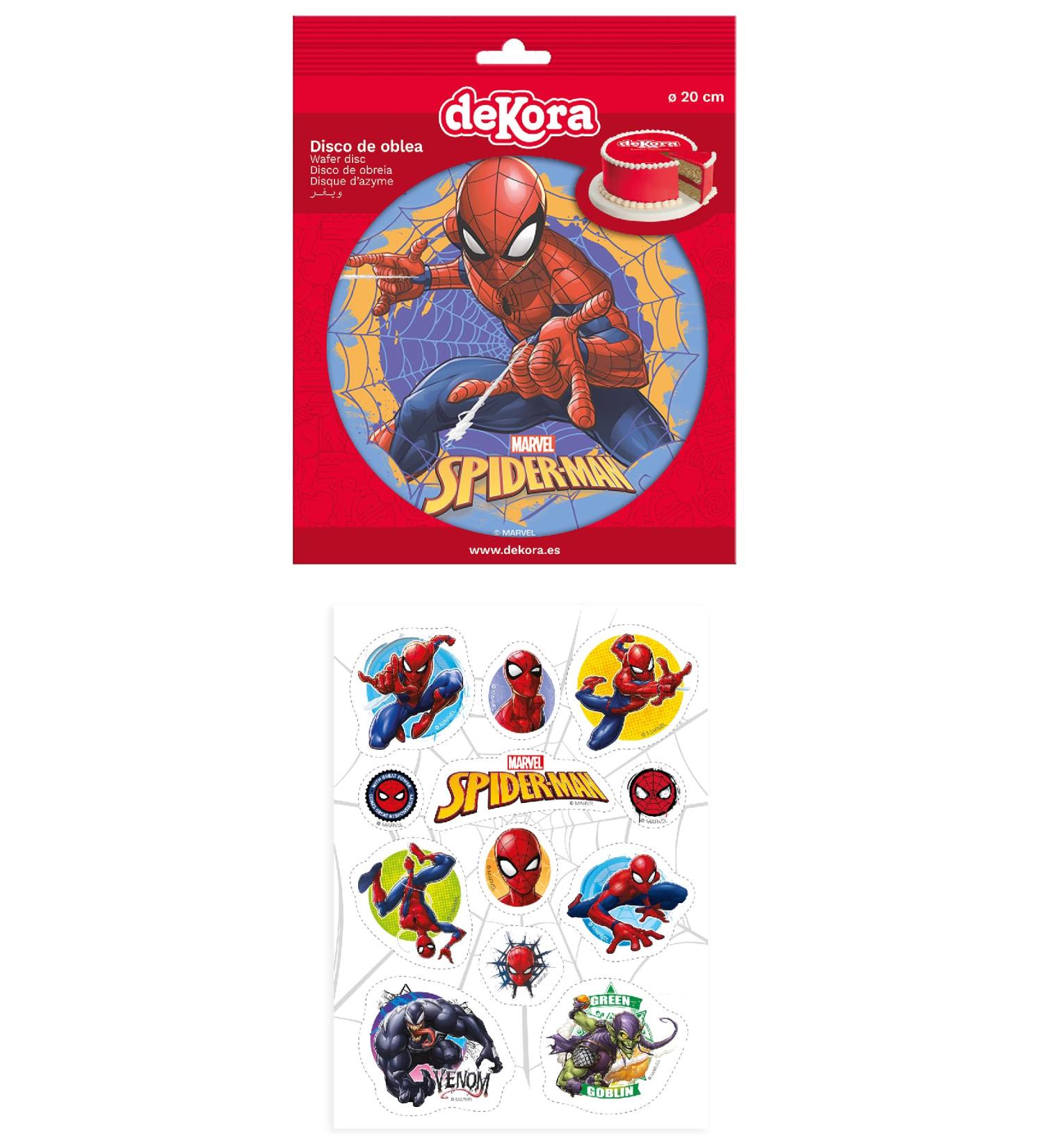 Buy Dekozauber24 Set of 2 Spiderman Edible Cake Toppers - Perfect Cake Decoration for Children's Birthdays - Buy Online on GoSupps.com